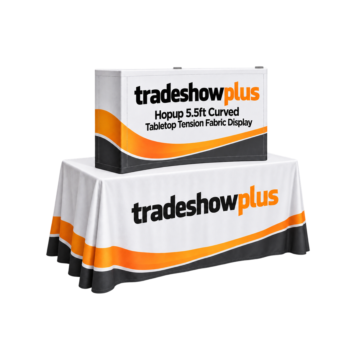 Hopup 5.5ft Curved Tabletop Tension Fabric Display