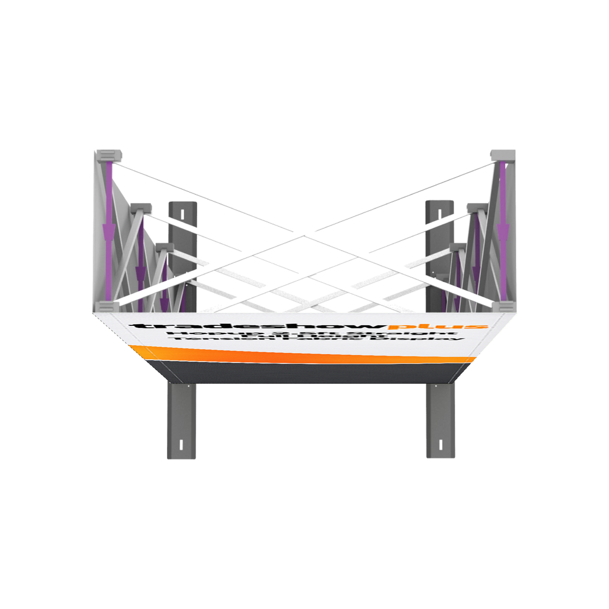 Hopup 2.5ft Straight Full Height Tension Fabric Display