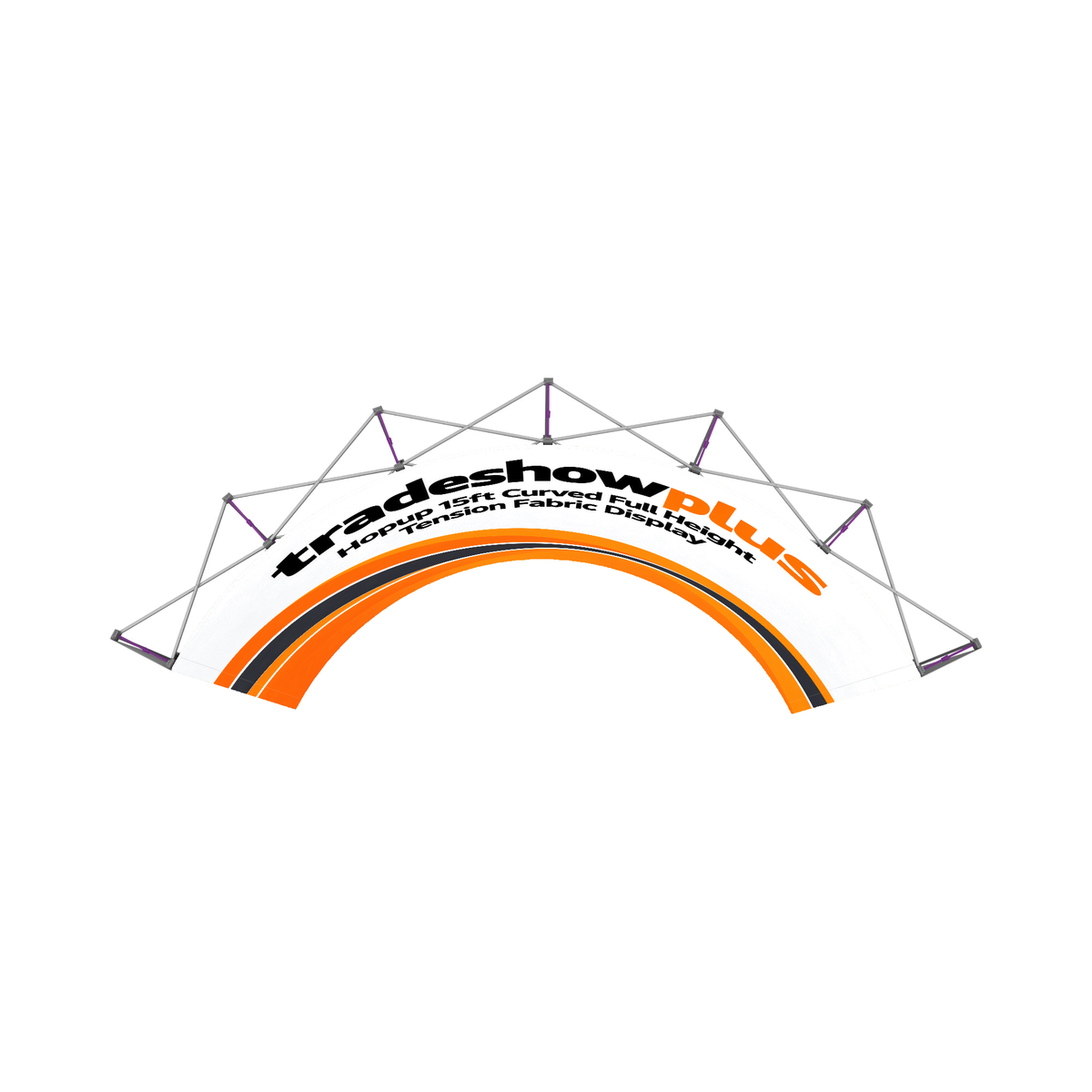 Hopup 15ft Curved Full Height Tension Fabric Display