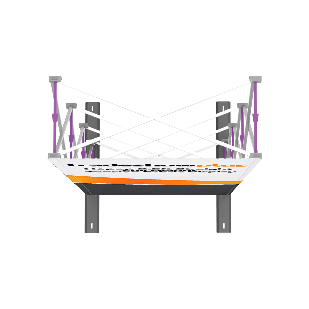 Hopup 2.5ft Straight Full Height Tension Fabric Display