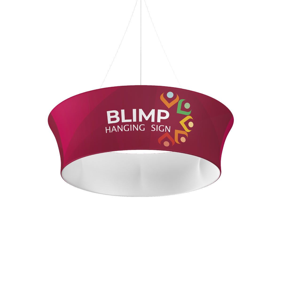 10ft Blackout Blimp Tapered Tube Hanging Display