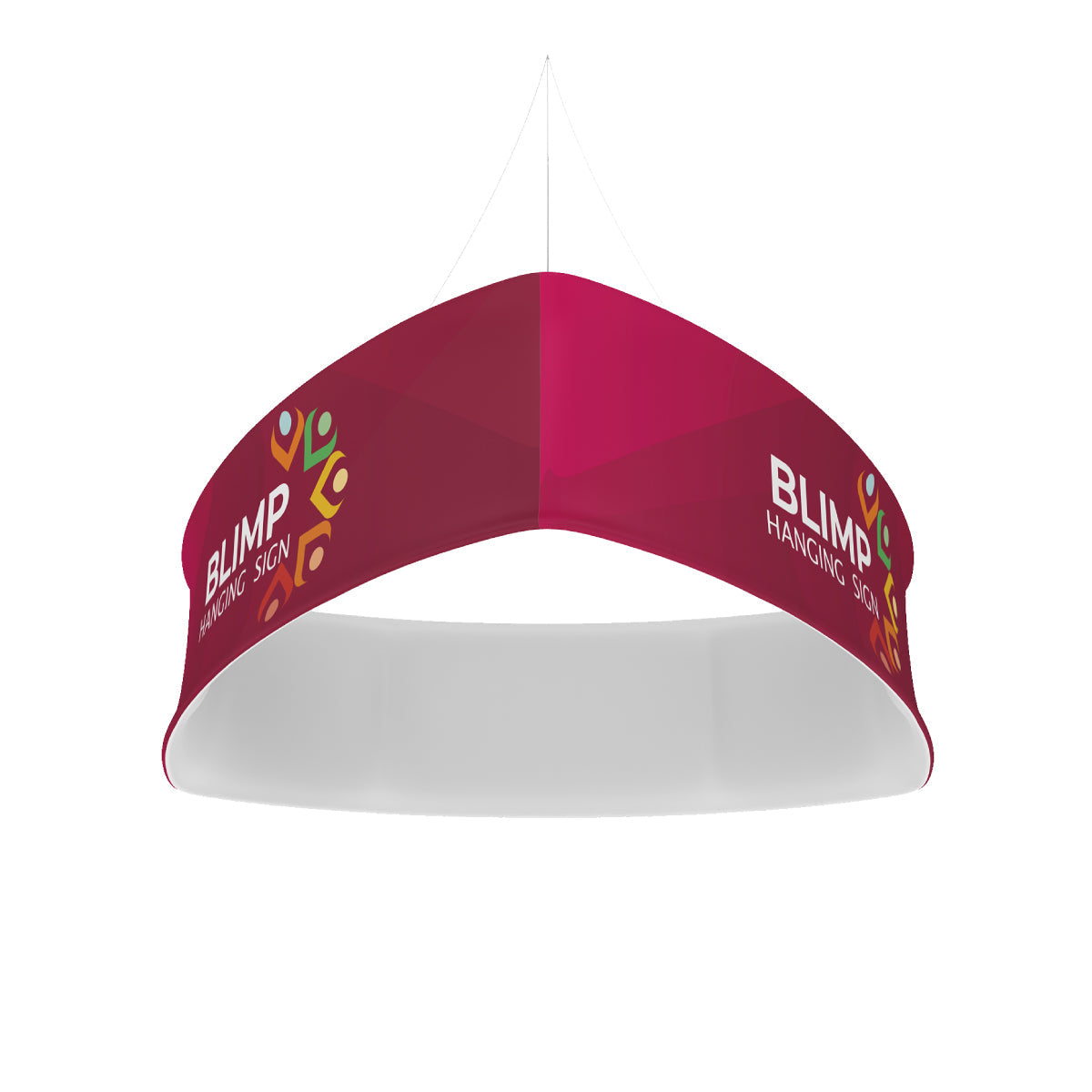 12ft Blackout Blimp Trio Curve Hanging Display