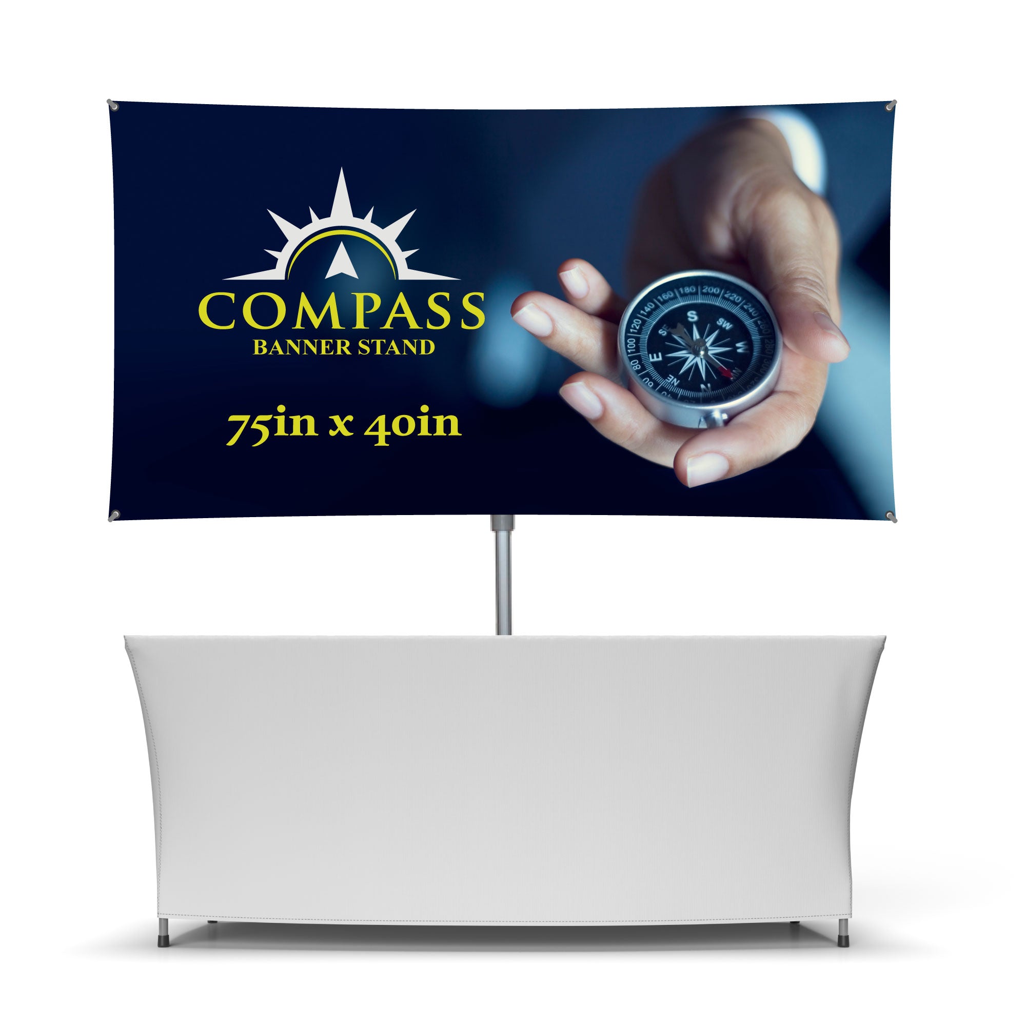 Compass 75in x 40in Banner Stand