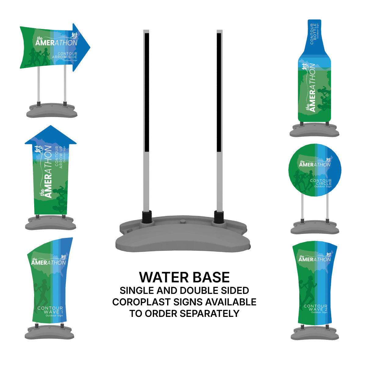 Contour Outdoor Sign Water Base