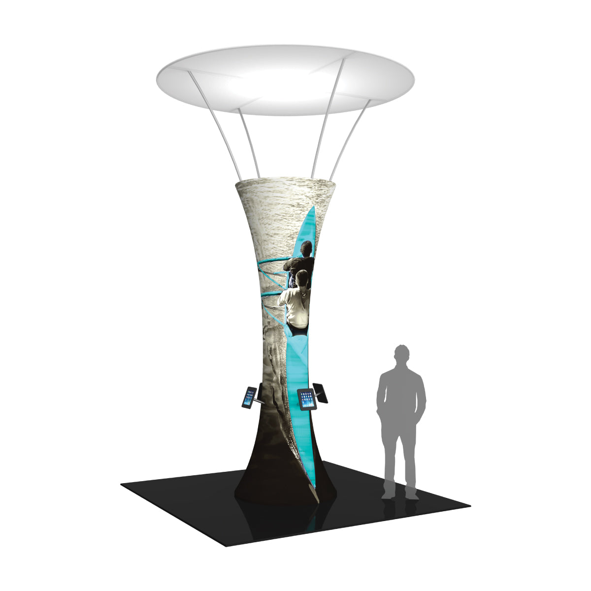 Formulate 16ft Funnel 04 Tension Fabric Structure