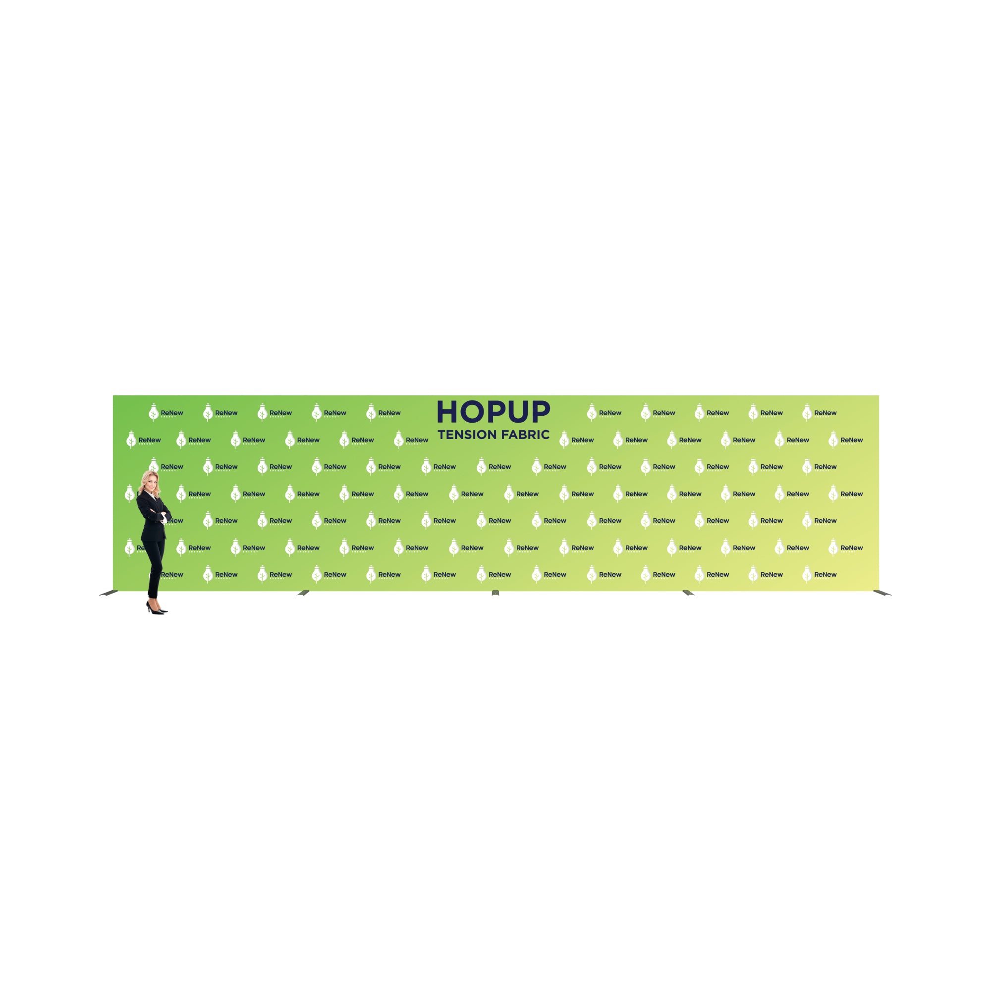 Hopup 30ft Straight Full Height Tension Fabric Display