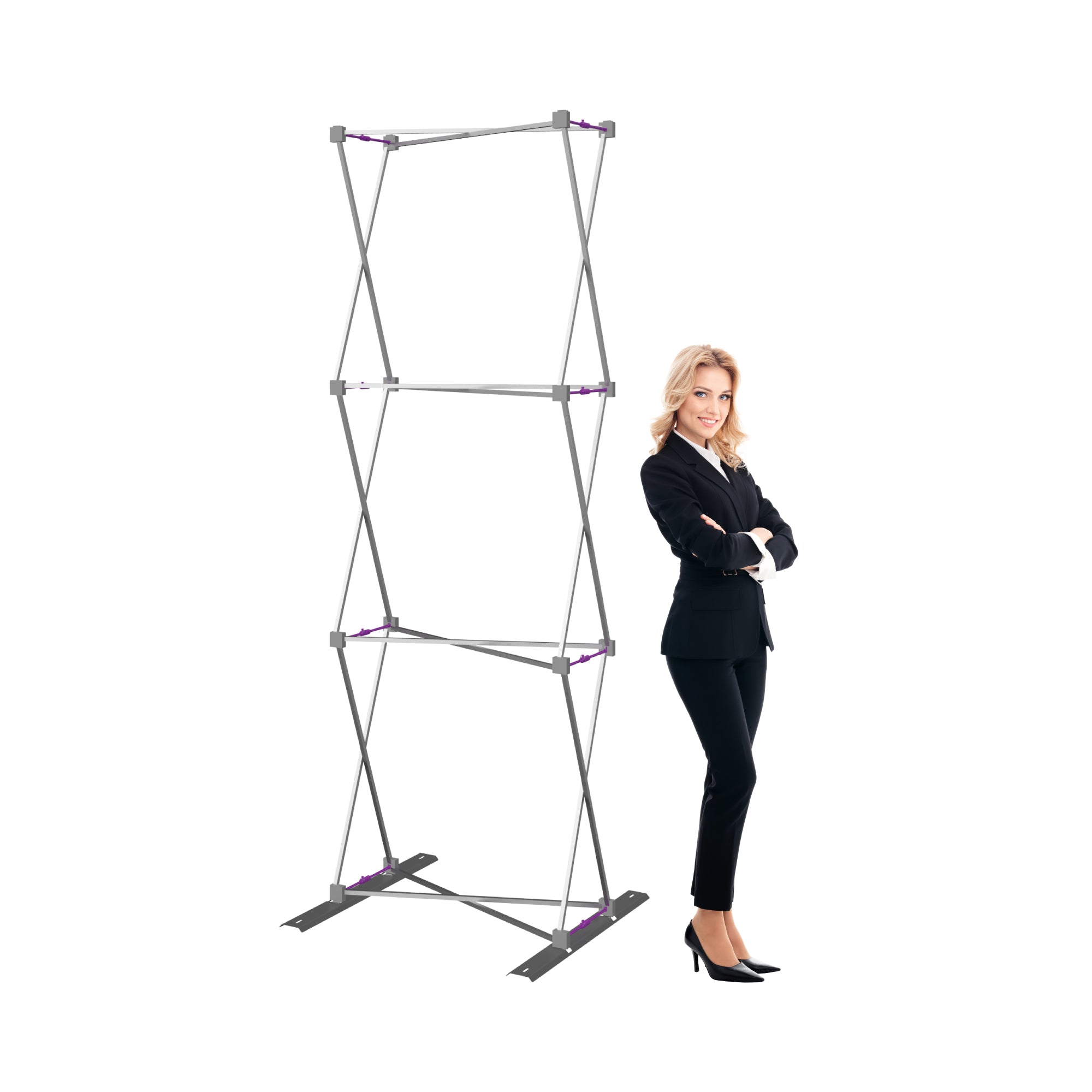 Hopup 2.5ft Straight Full Height Tension Fabric Display