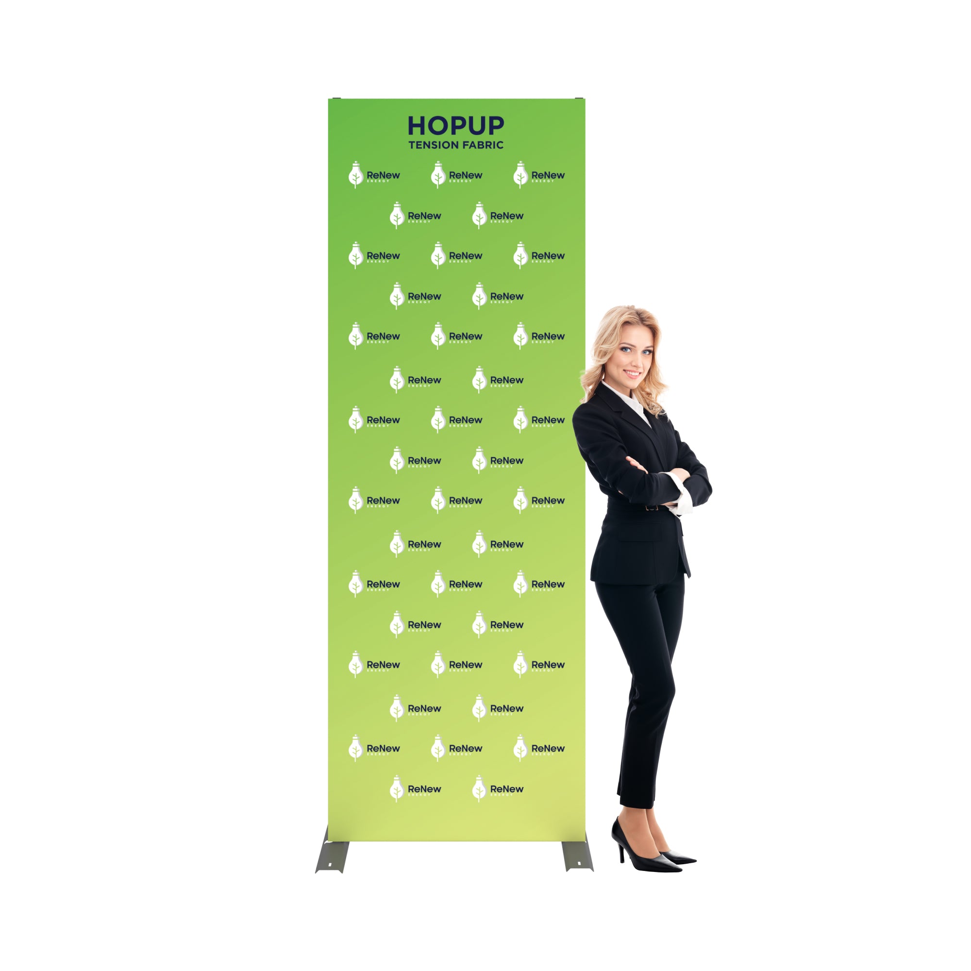 Hopup 2.5ft Straight Full Height Tension Fabric Display