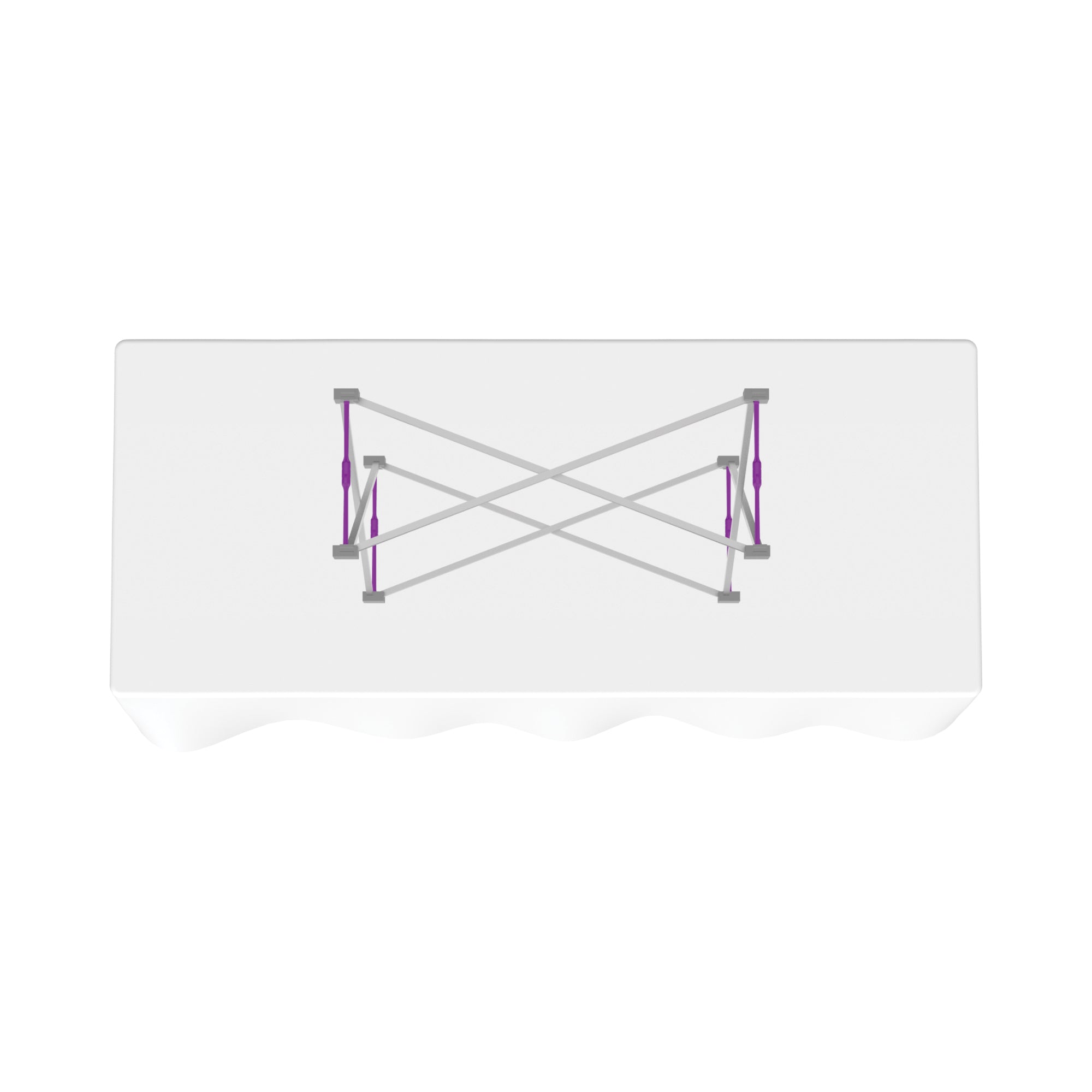Hopup 2.5ft Straight Tabletop Tension Fabric Display