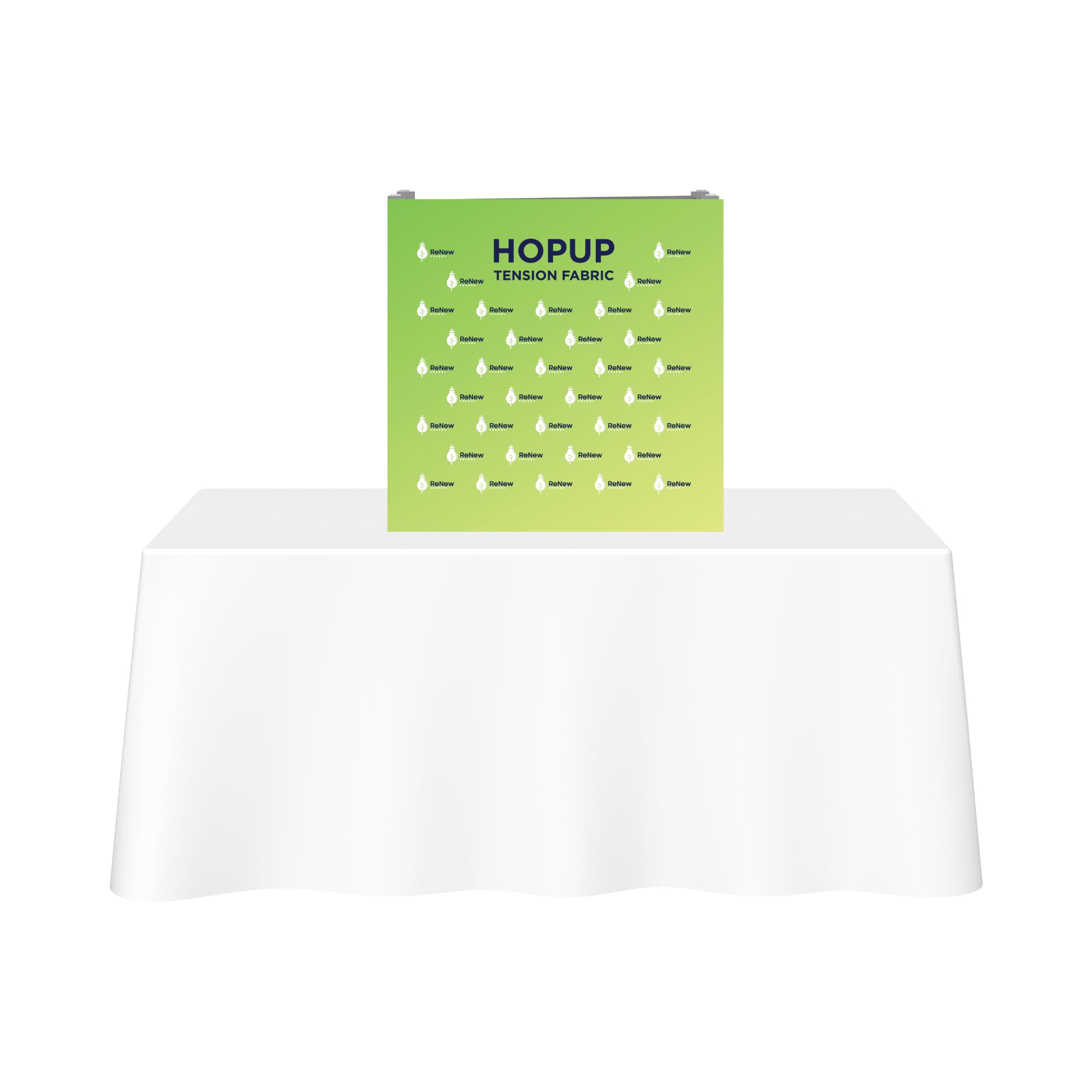 Hopup 2.5ft Straight Tabletop Tension Fabric Display