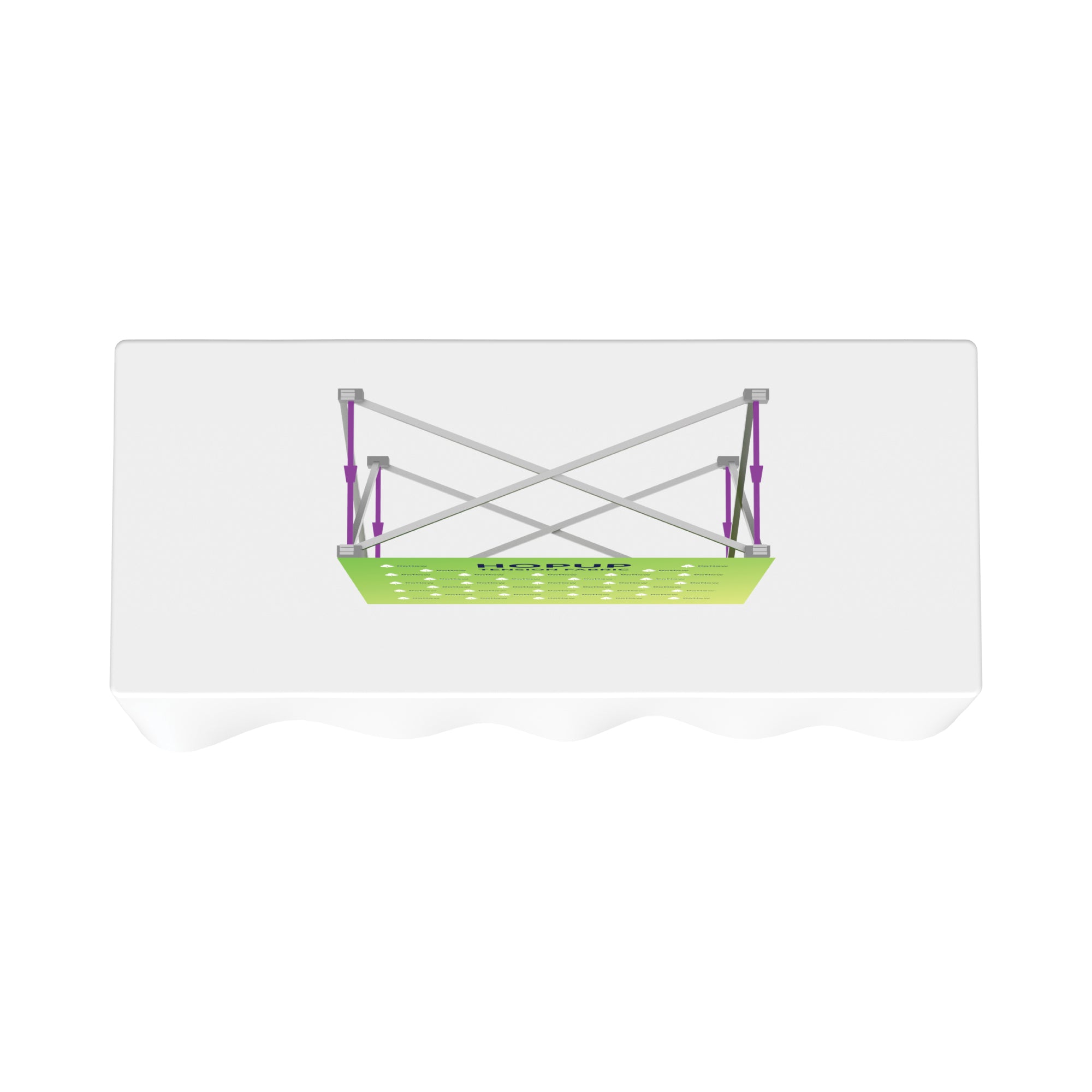 Hopup 2.5ft Straight Tabletop Tension Fabric Display