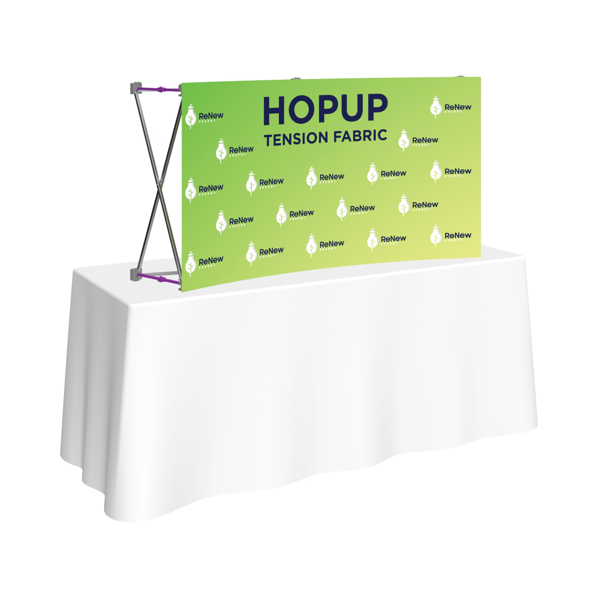 Hopup 5.5ft Curved Tabletop Tension Fabric Display