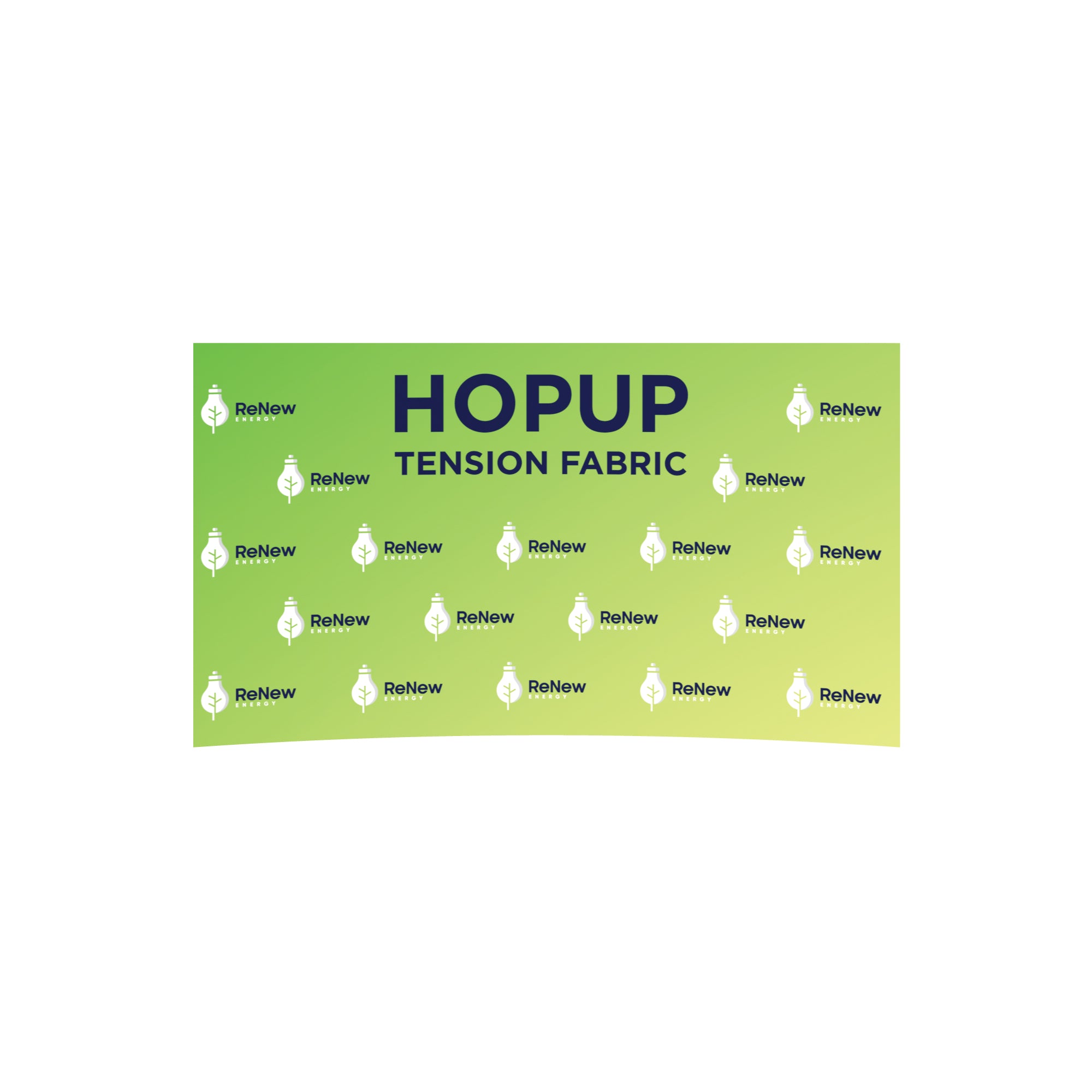 Hopup 5.5ft Curved Tabletop Tension Fabric Display