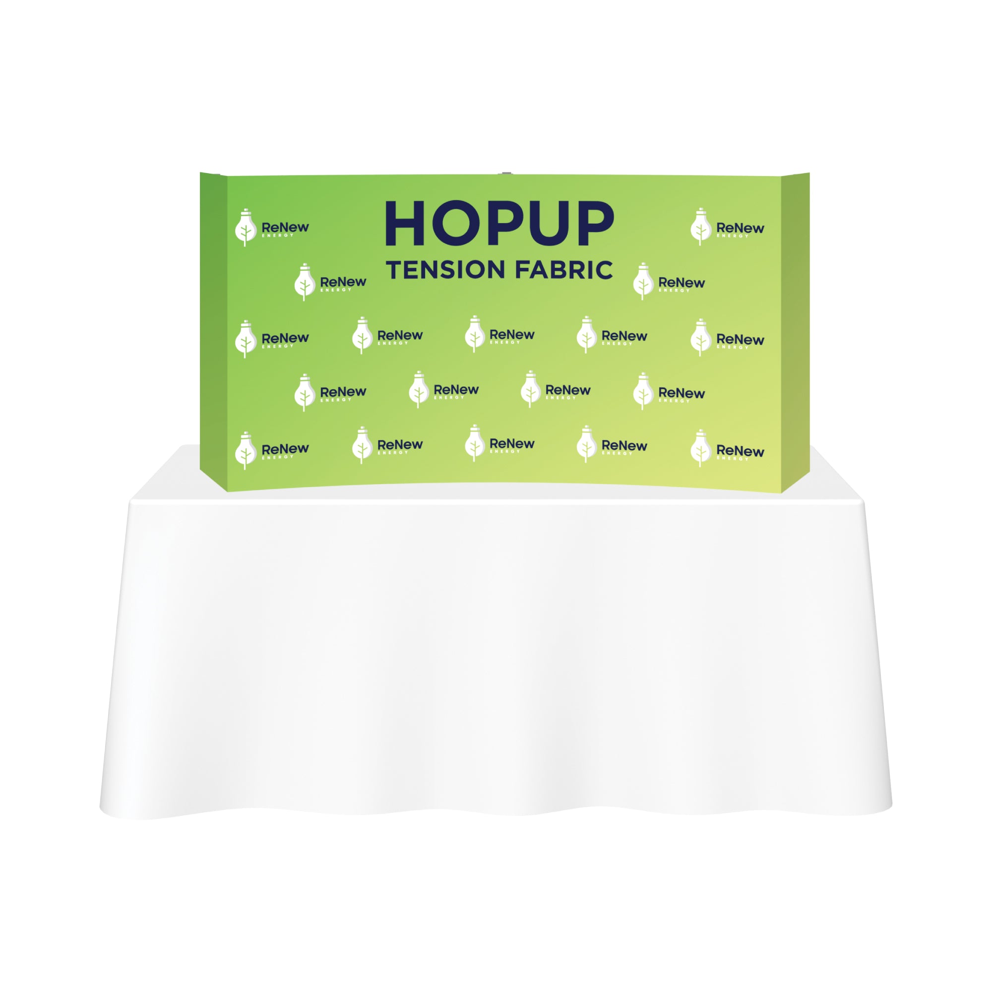 Hopup 5.5ft Curved Tabletop Tension Fabric Display