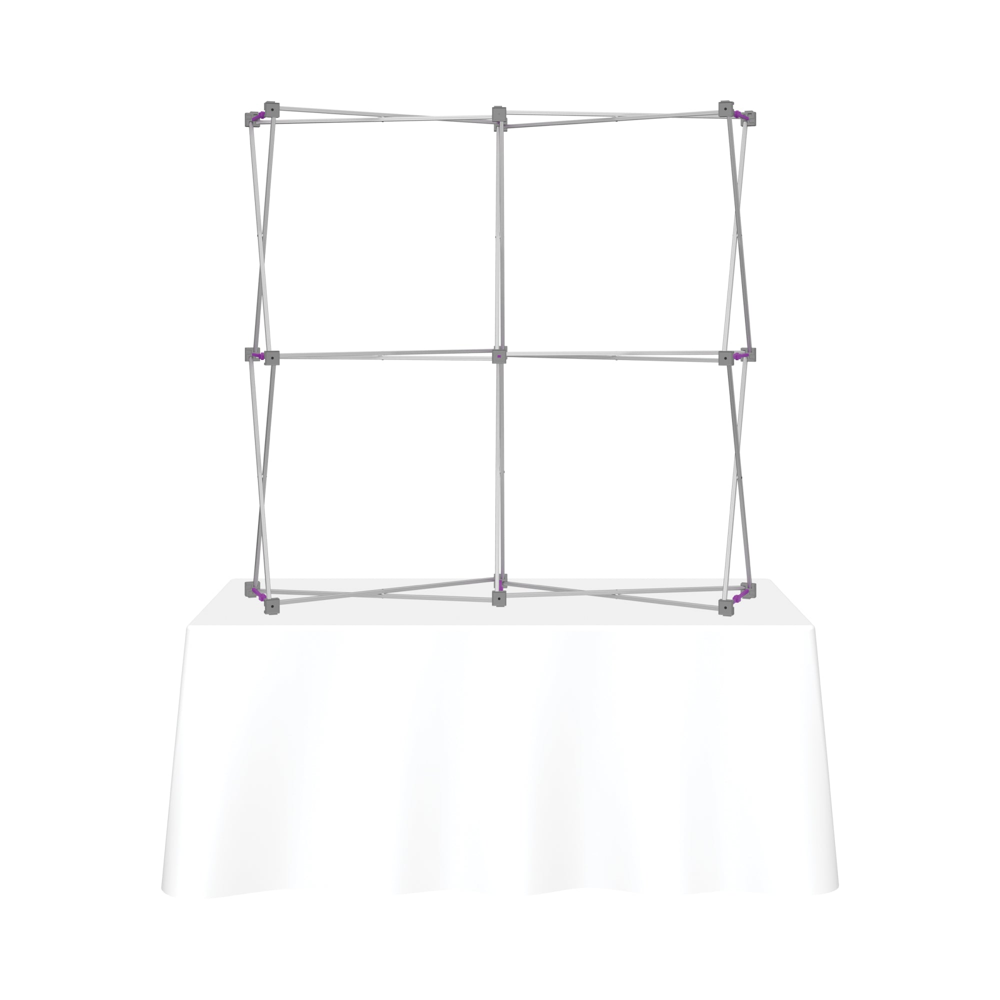 Hopup 5.5ft Curved Square Tabletop Tension Fabric Display
