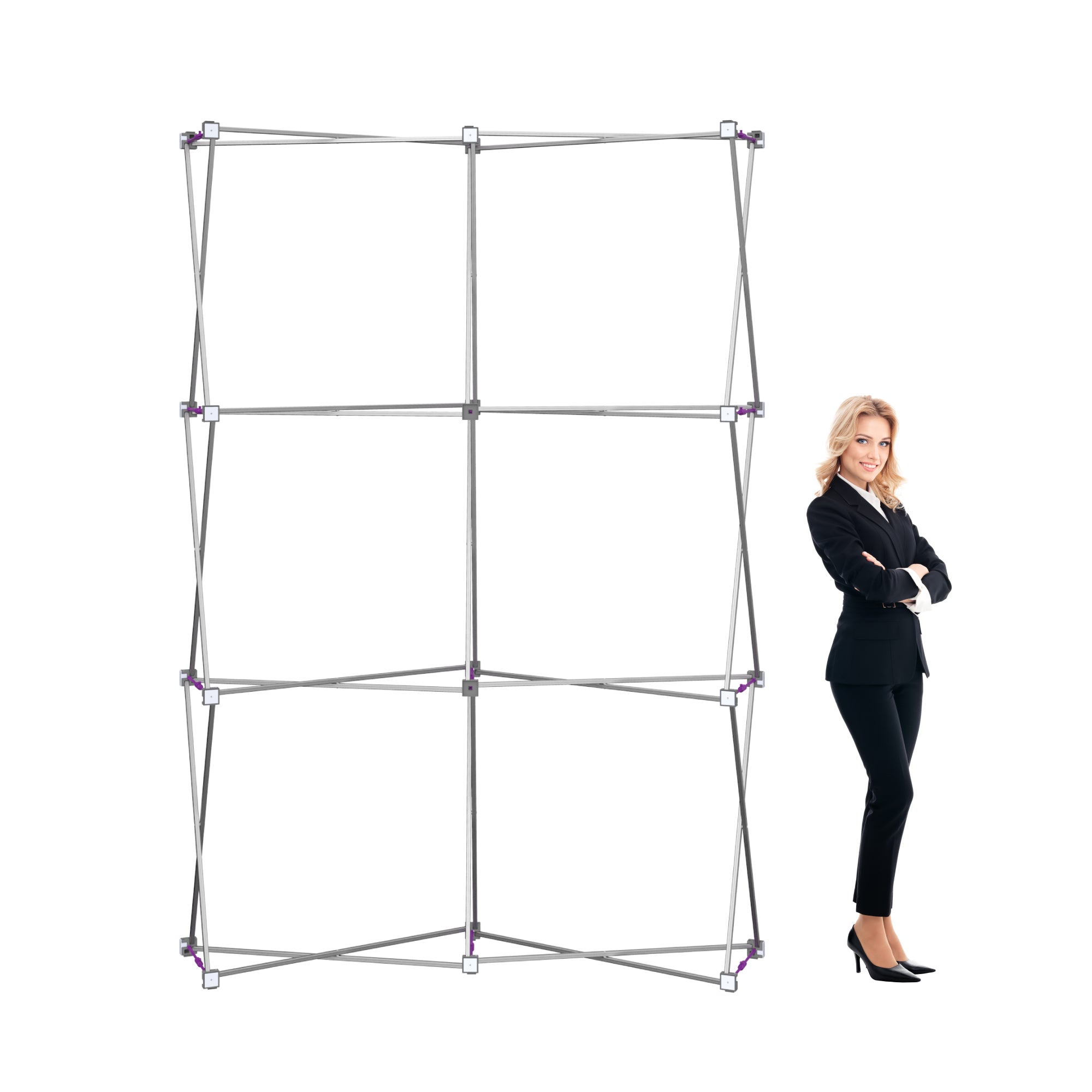 Hopup 5.5ft Curved Full Height Tension Fabric Display