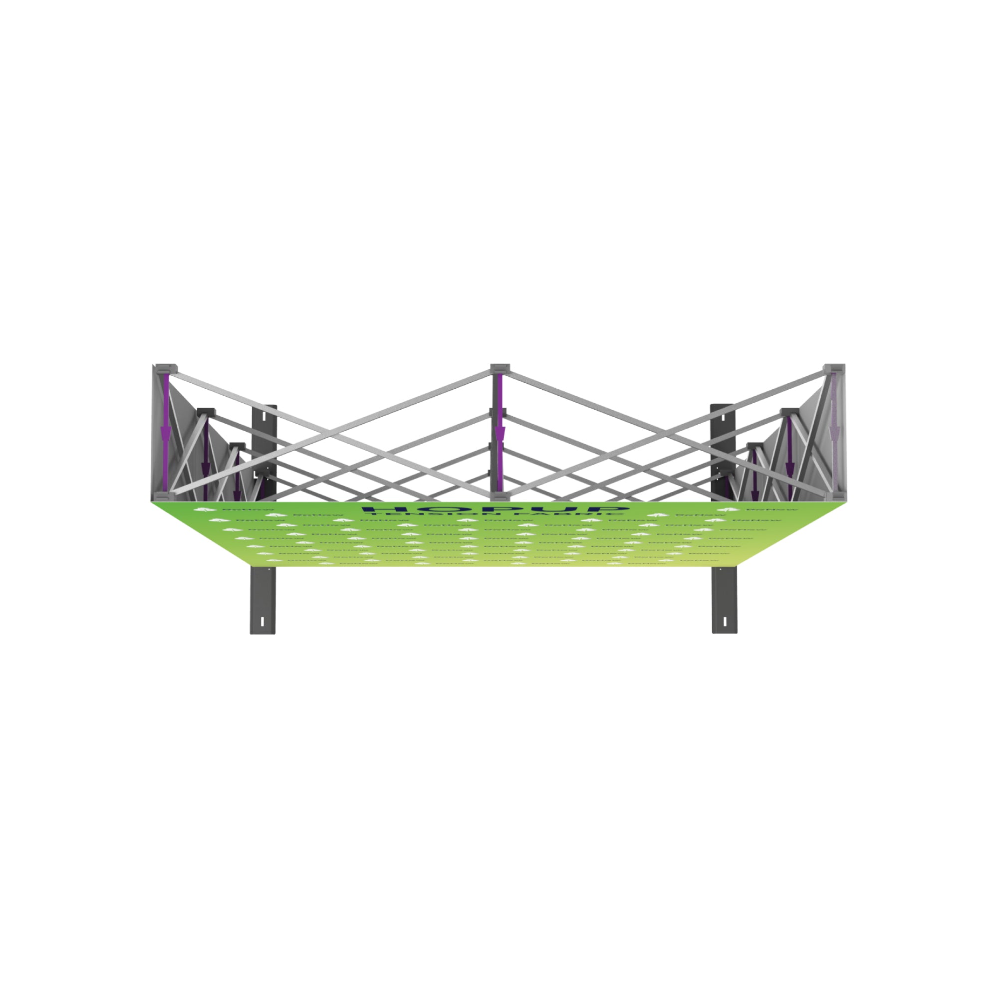 Hopup 5ft Straight Full Height Tension Fabric Display