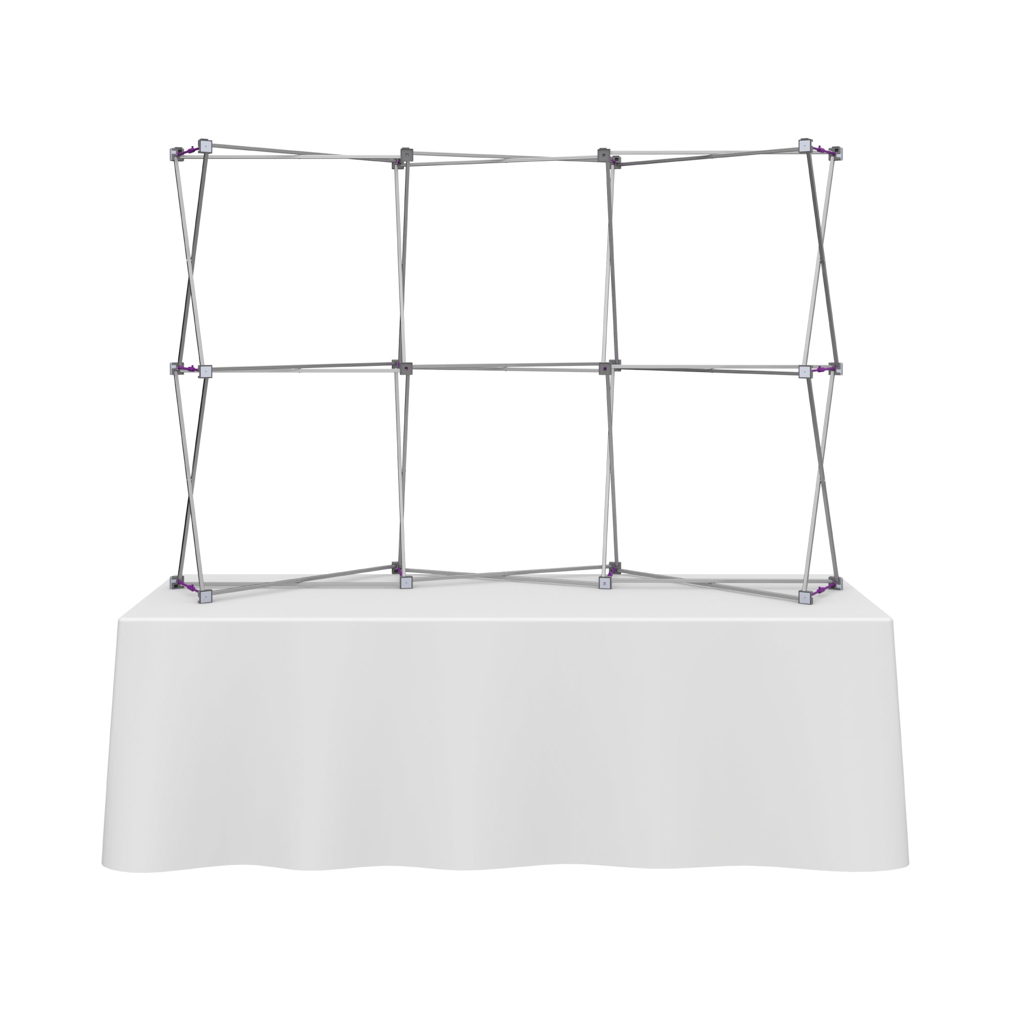 Hopup 8ft Curved Tabletop Tension Fabric Display