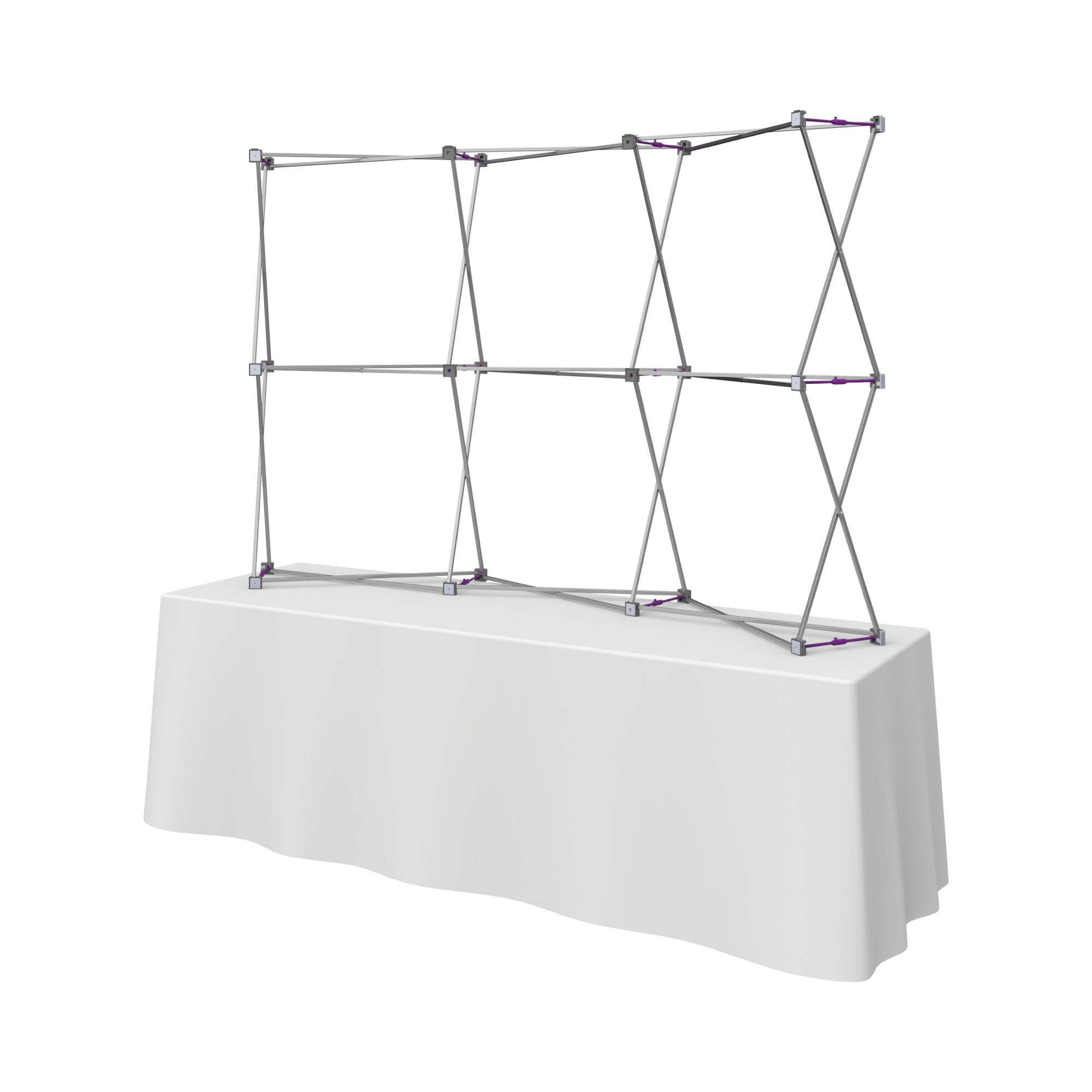Hopup 8ft Curved Tabletop Tension Fabric Display