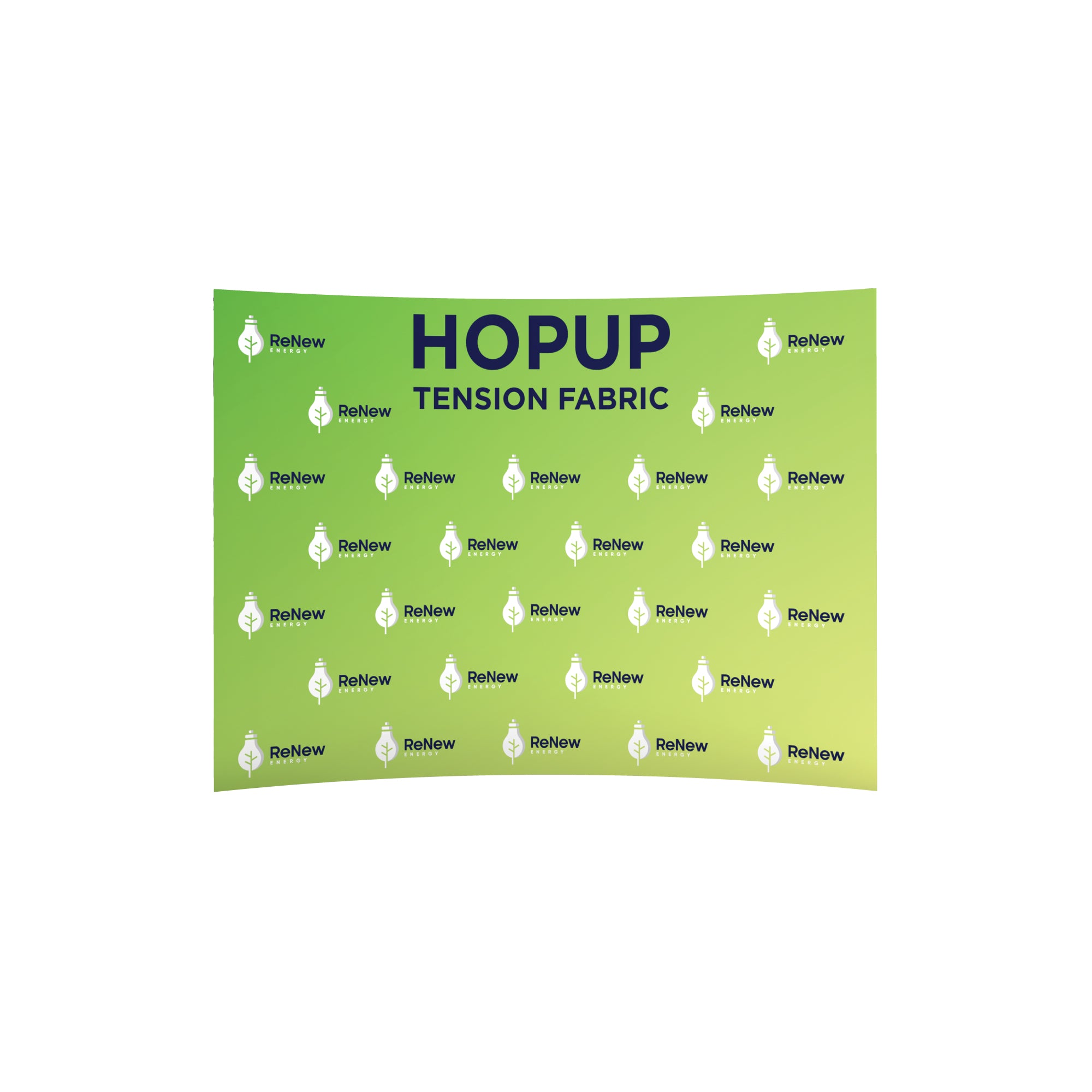 Hopup 8ft Curved Tabletop Tension Fabric Display
