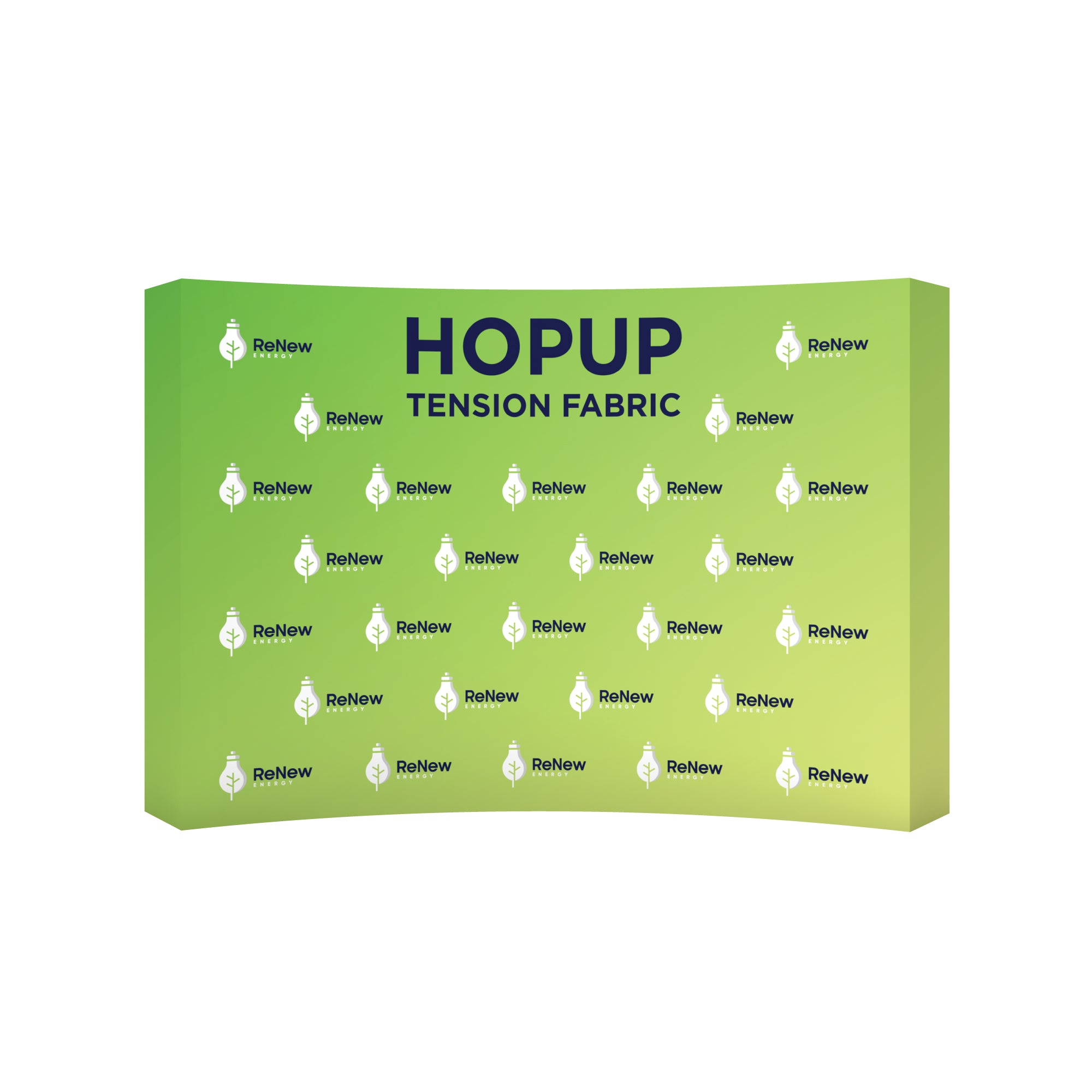 Hopup 8ft Curved Tabletop Tension Fabric Display