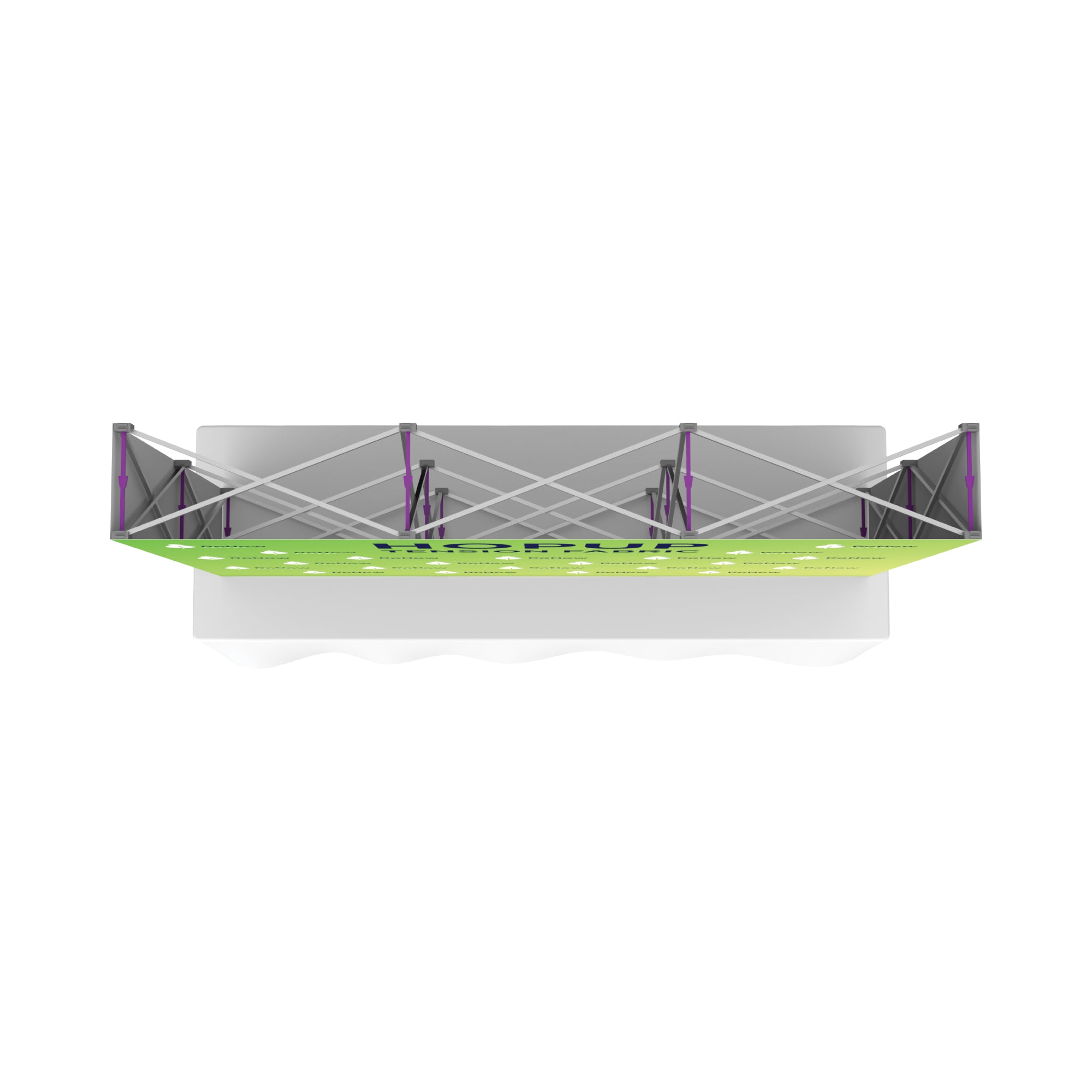 Hopup 8ft Straight Tabletop Tension Fabric Display