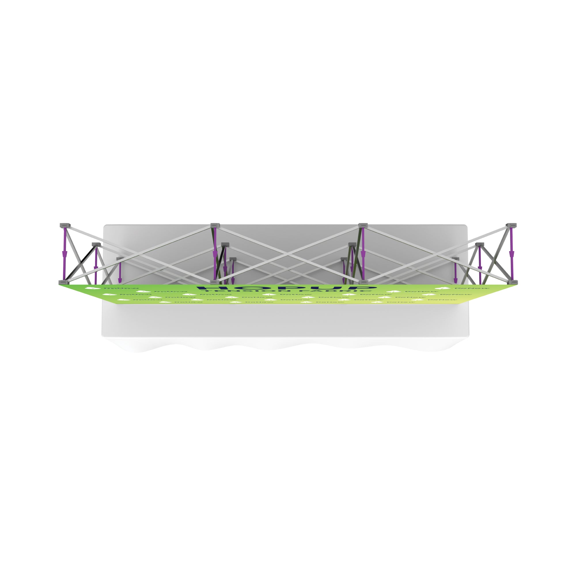 Hopup 8ft Straight Tabletop Tension Fabric Display