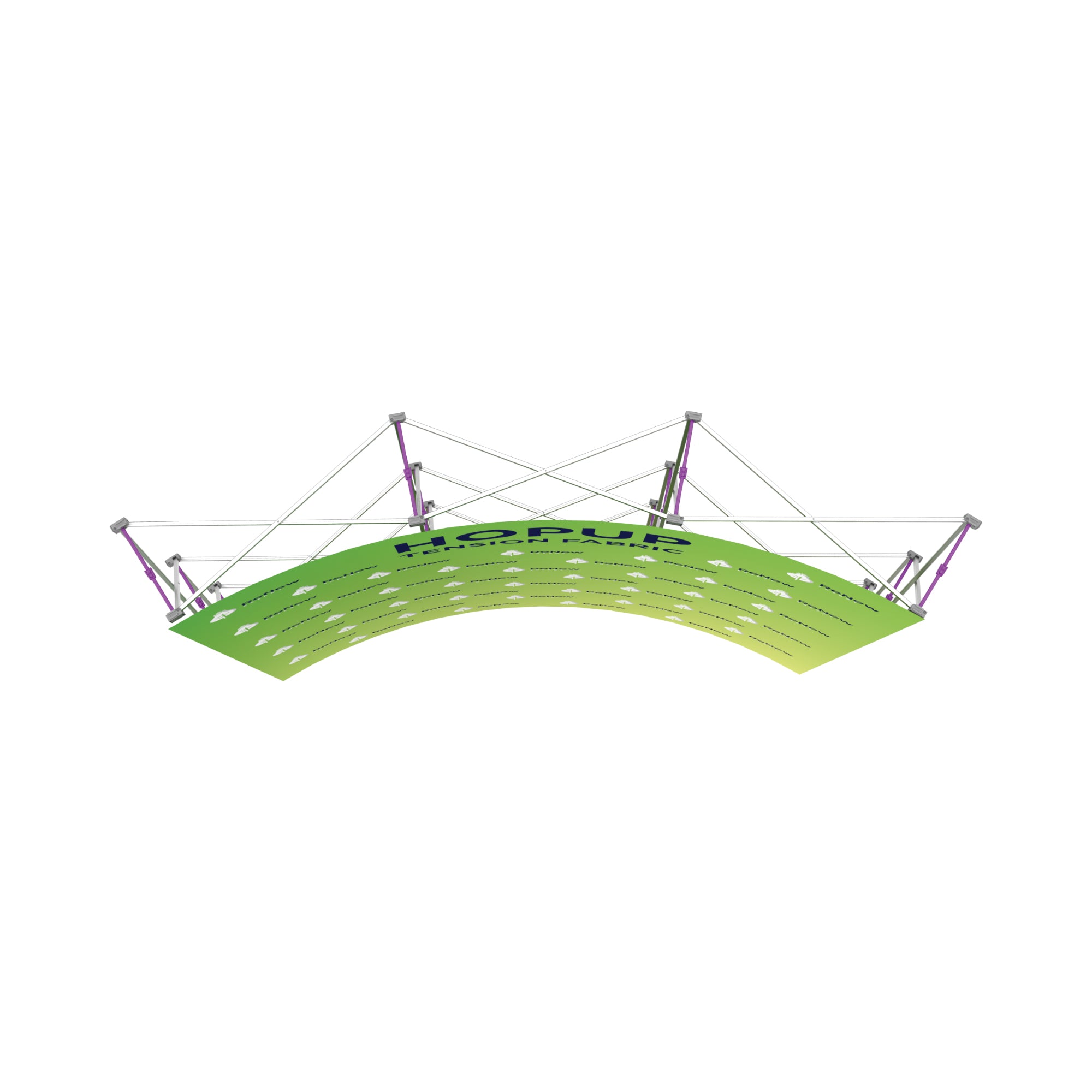 Hopup 8ft Curved Full Height Tension Fabric Display