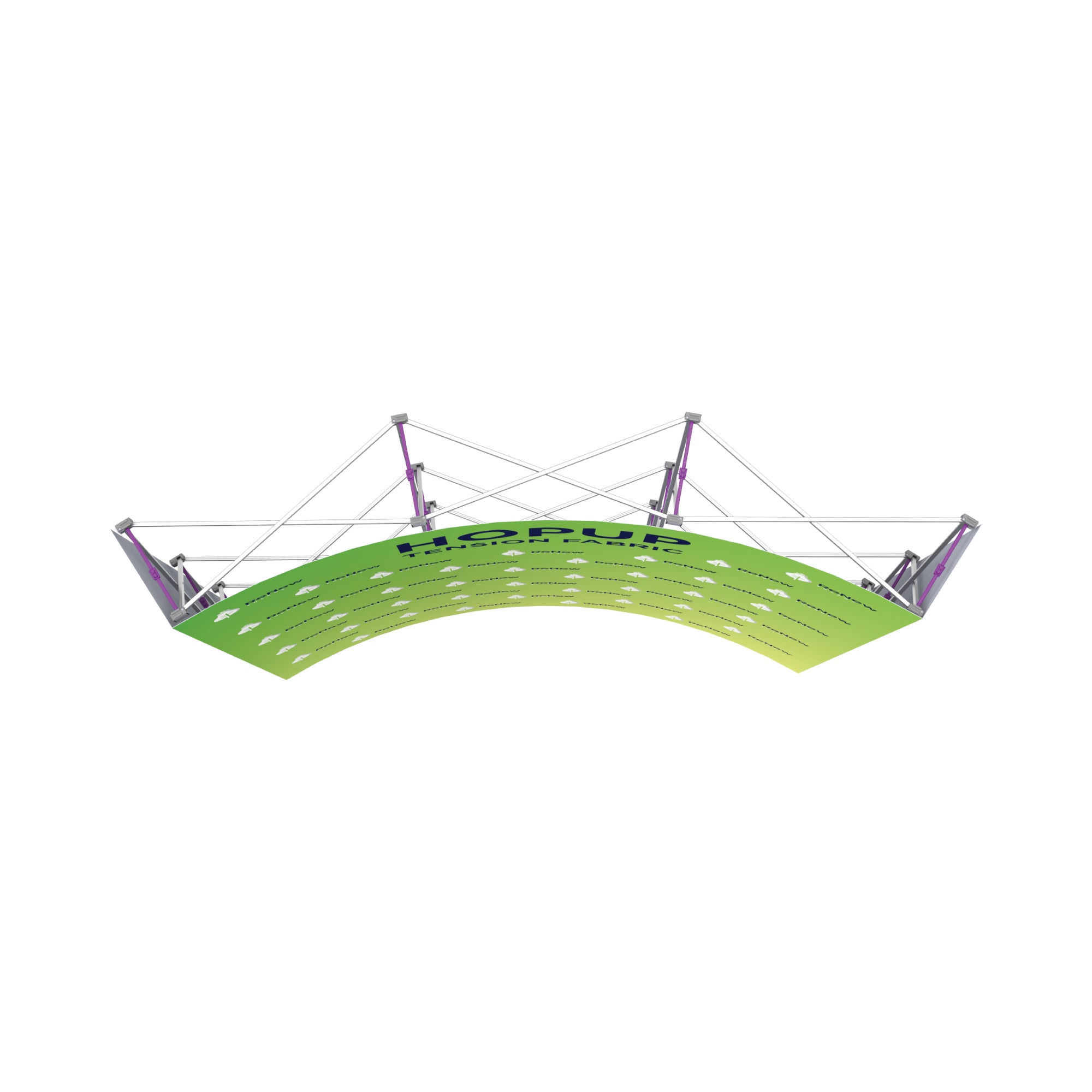 Hopup 8ft Curved Full Height Tension Fabric Display