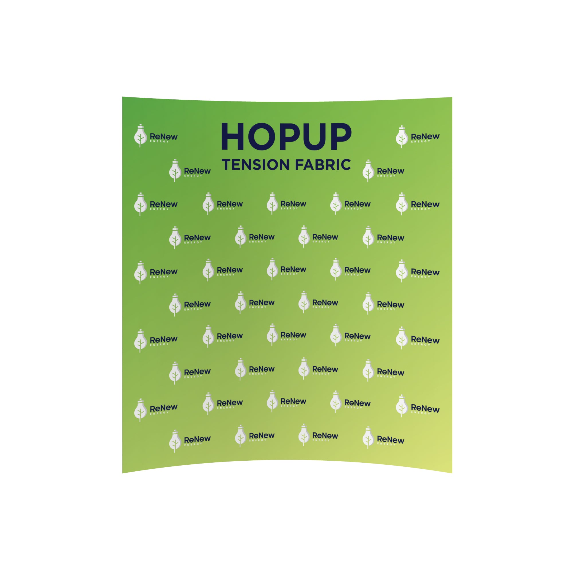 Hopup 8ft Curved Full Height Tension Fabric Display