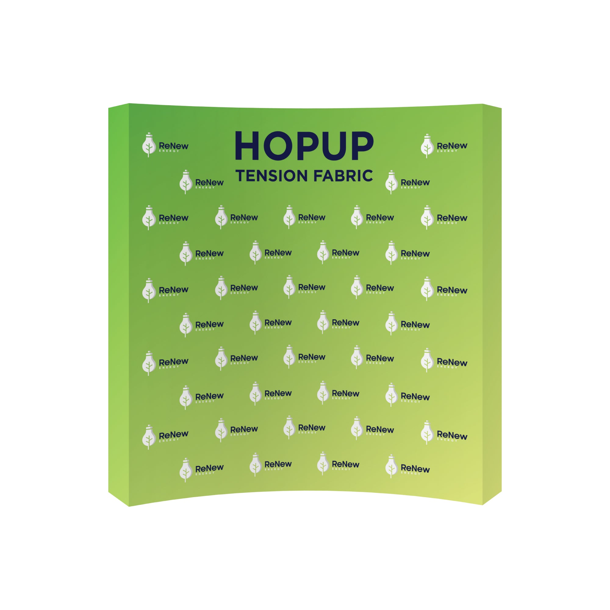 Hopup 8ft Curved Full Height Tension Fabric Display
