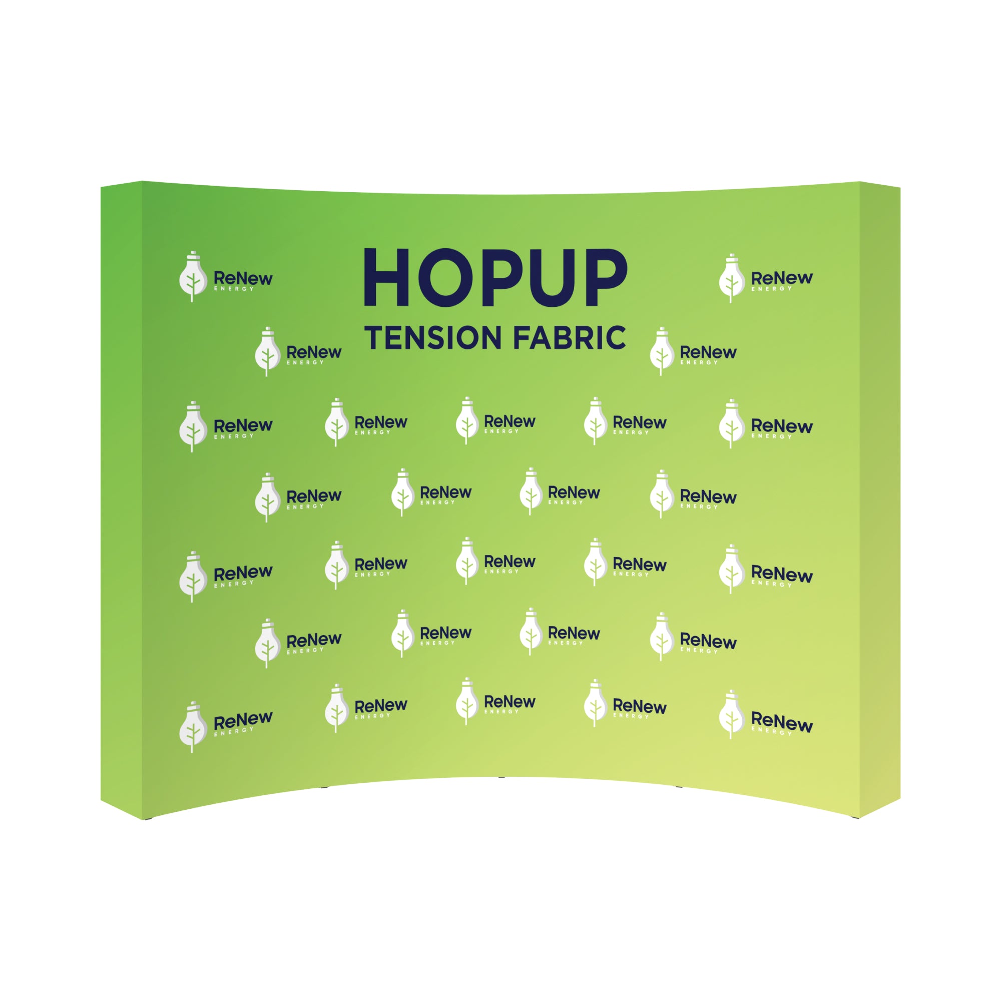 Hopup 10ft Curved Full Height Tension Fabric Display