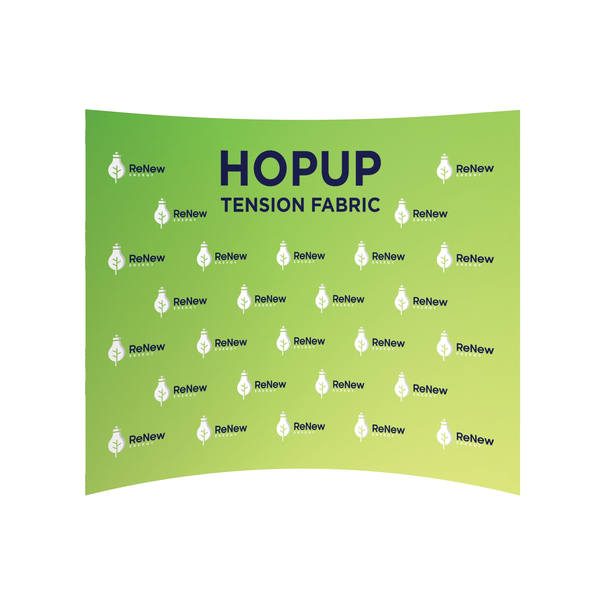 Hopup 10ft Curved Full Height Tension Fabric Display