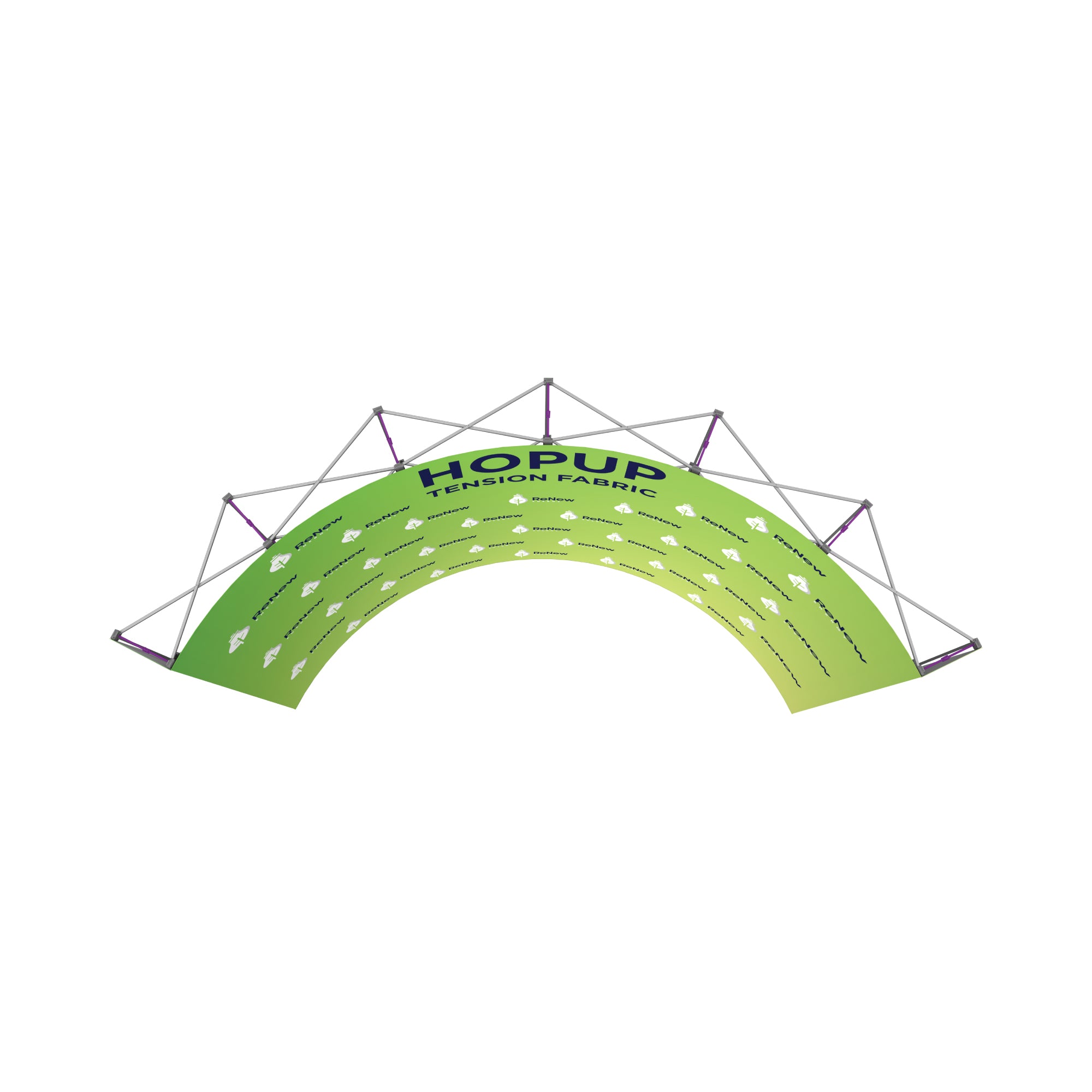 Hopup 15ft Curved Full Height Tension Fabric Display