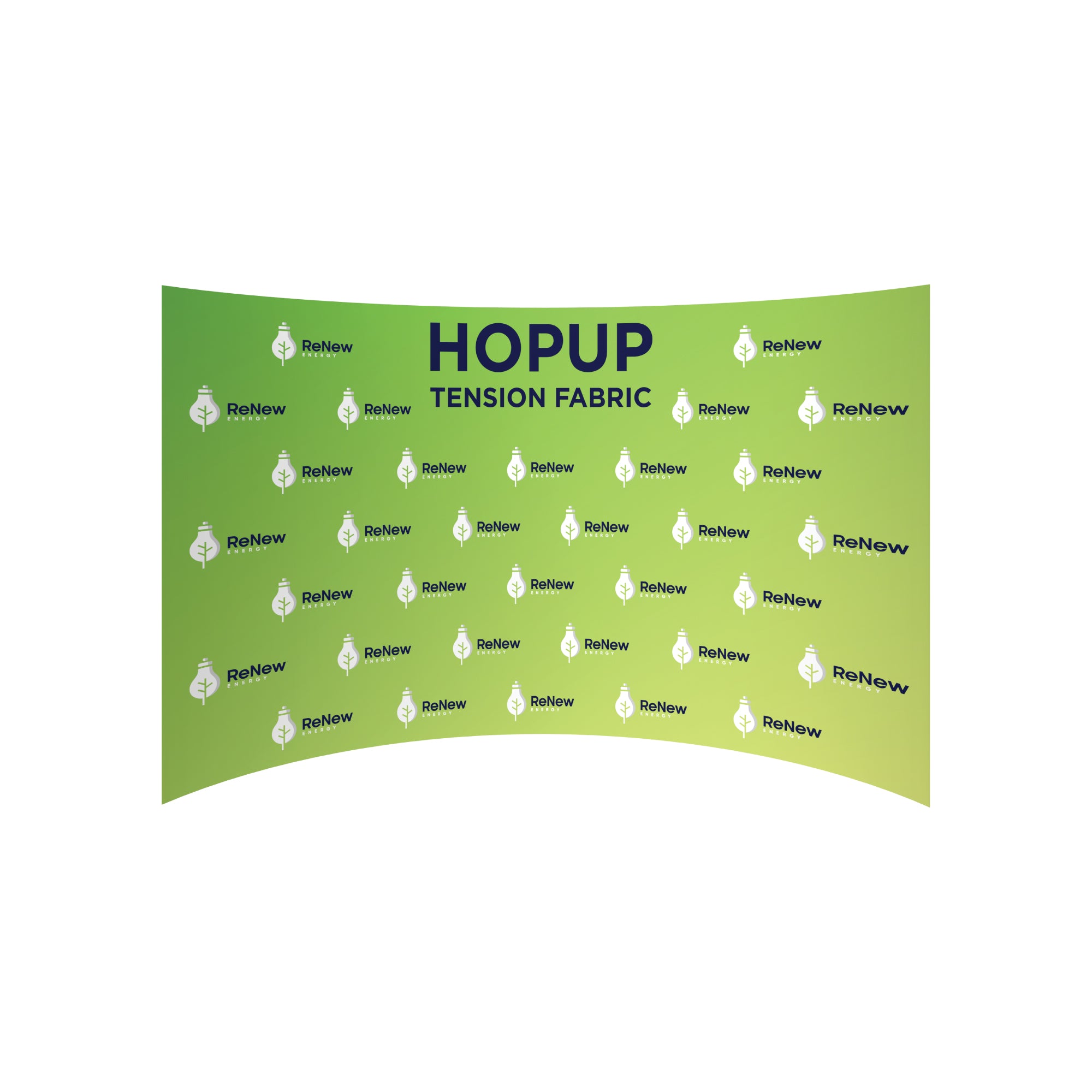 Hopup 15ft Curved Full Height Tension Fabric Display