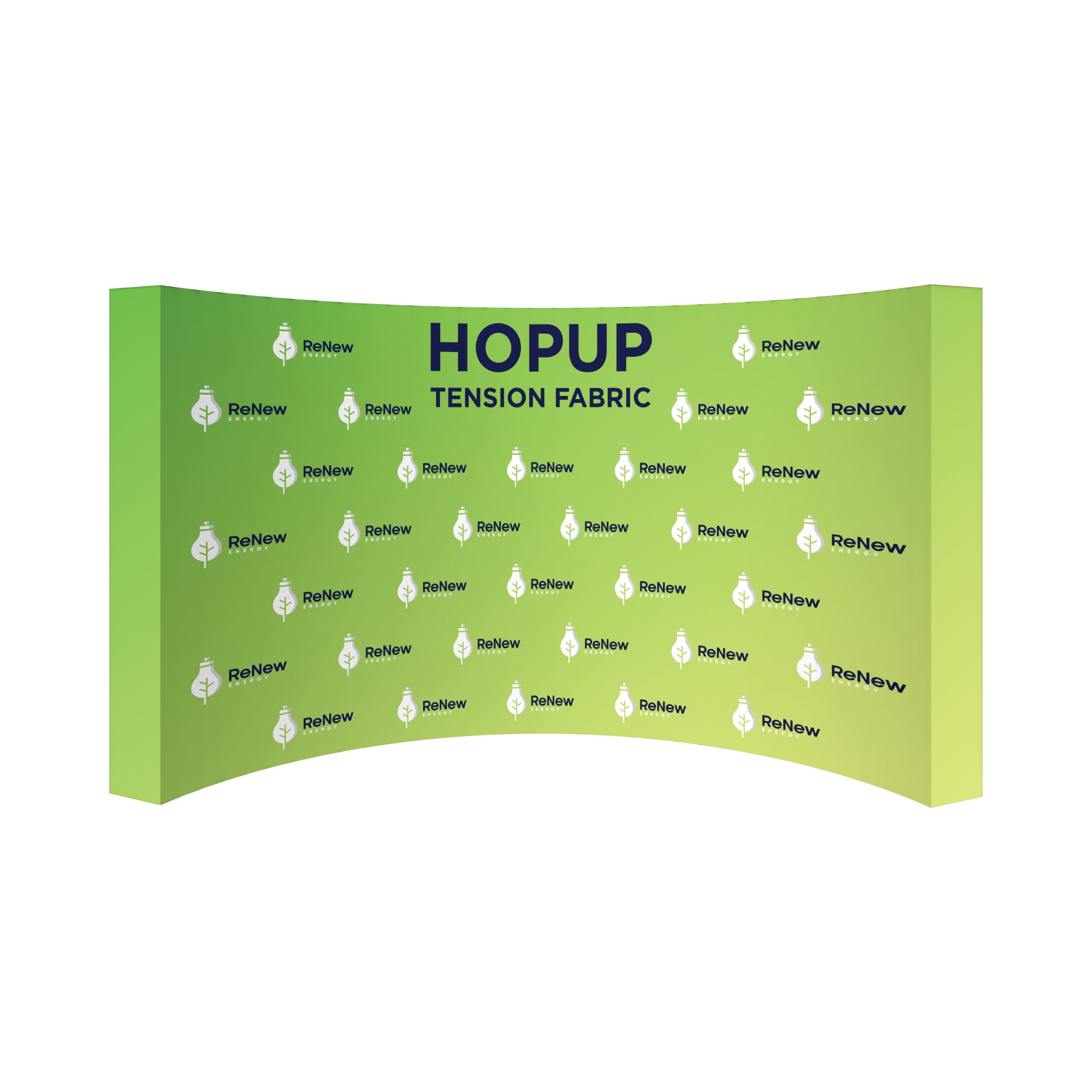 Hopup 15ft Curved Full Height Tension Fabric Display