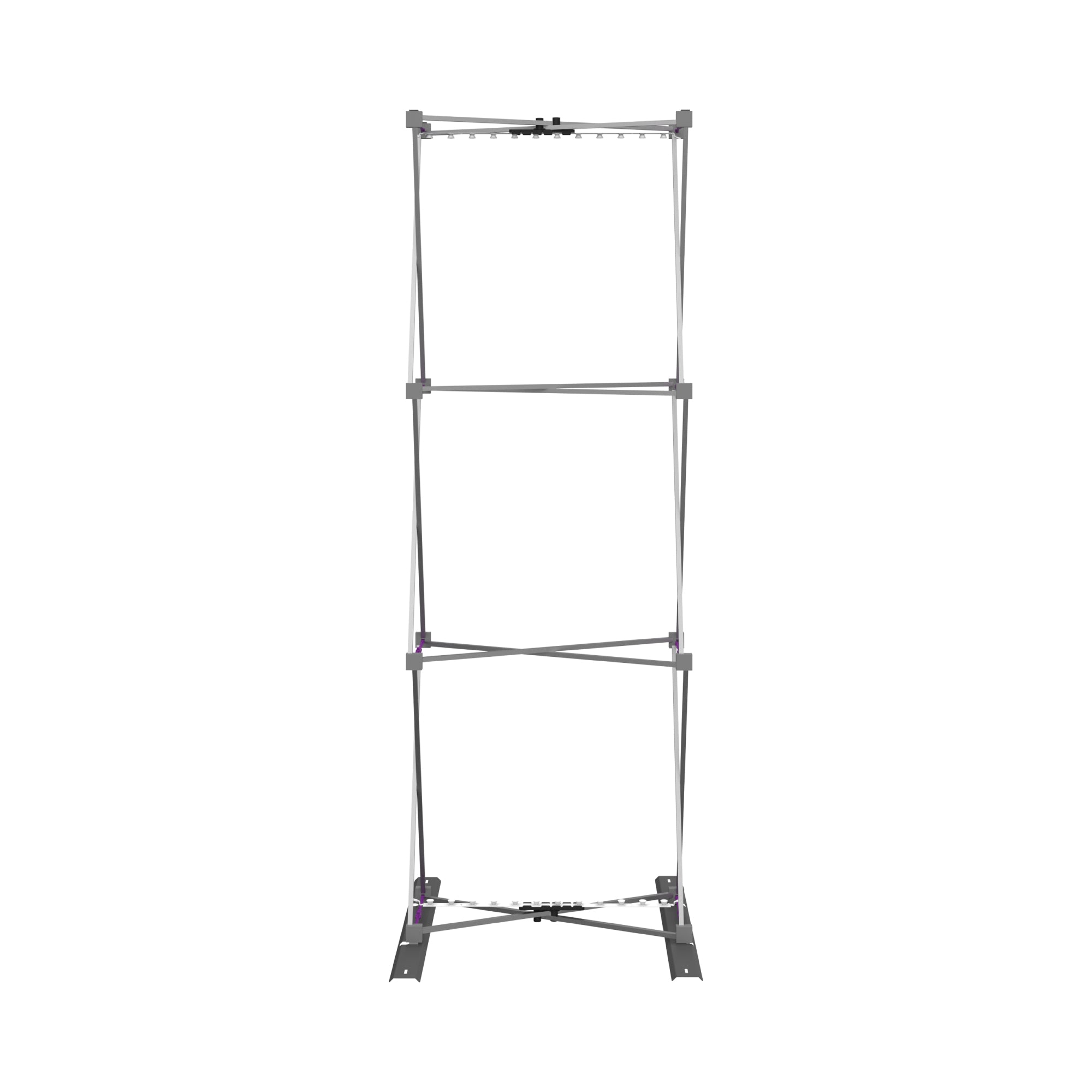 Hopup 2.5ft Backlit Straight Full Height Tension Fabric Display Kit