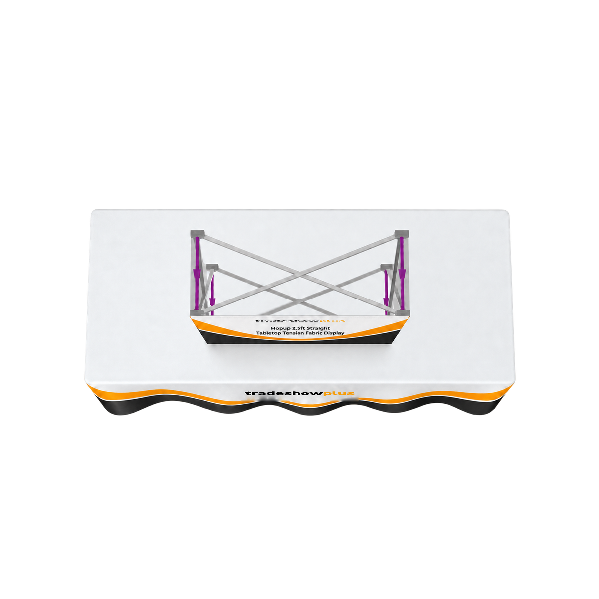 Hopup 2.5ft Straight Tabletop Tension Fabric Display