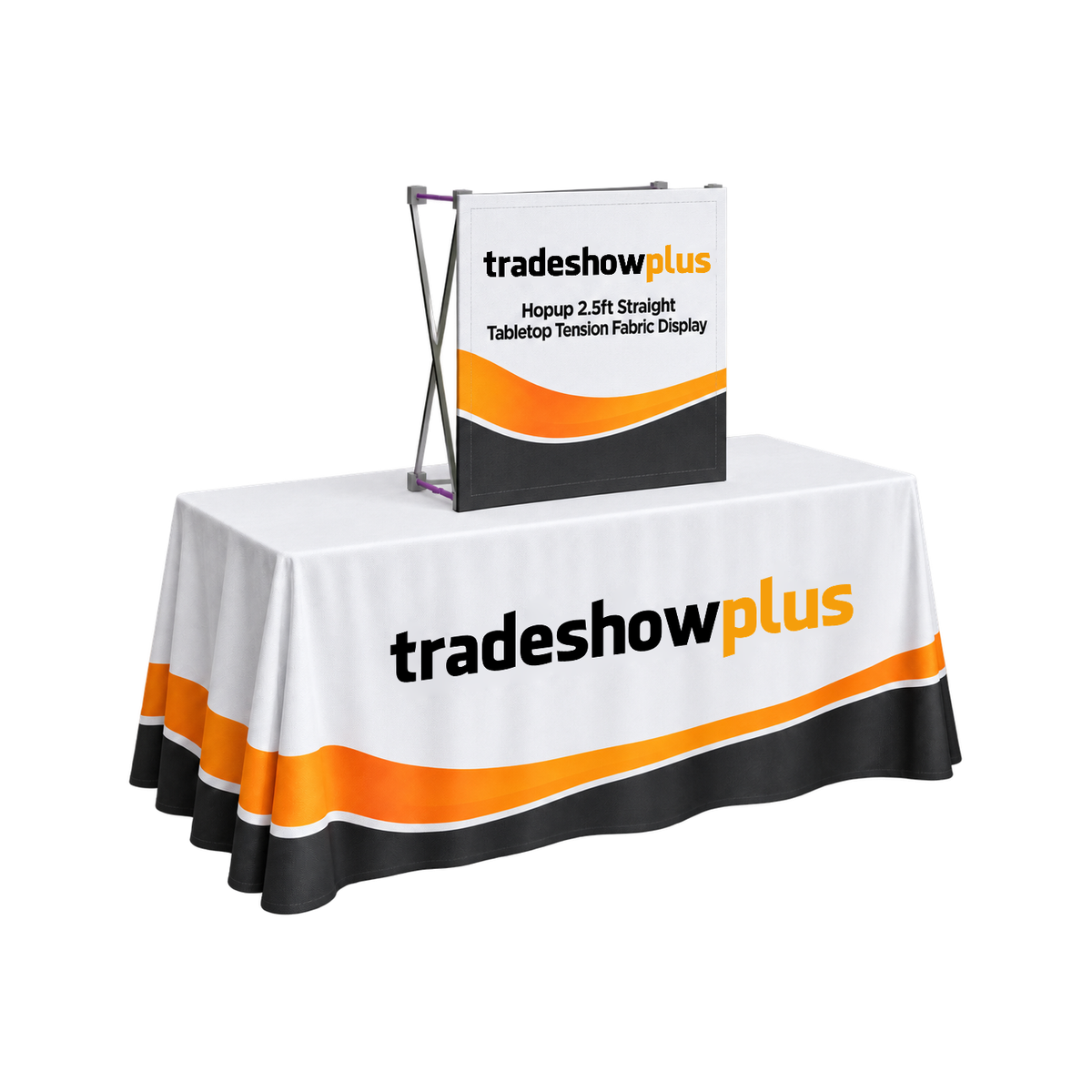 Hopup 2.5ft Straight Tabletop Tension Fabric Display