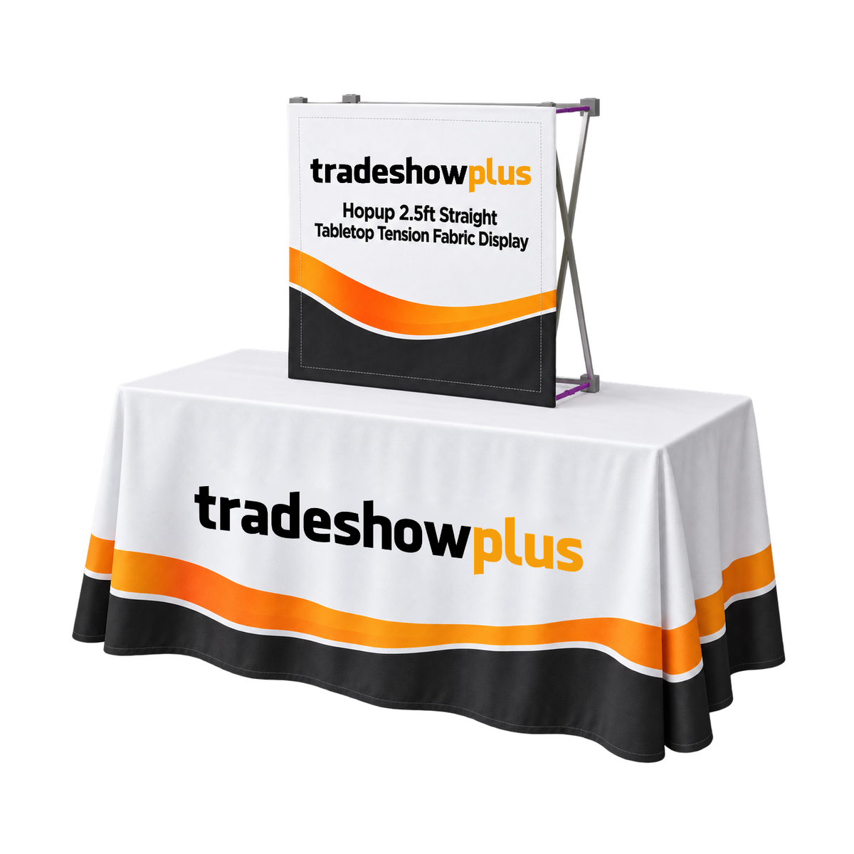 Hopup 2.5ft Straight Tabletop Tension Fabric Display