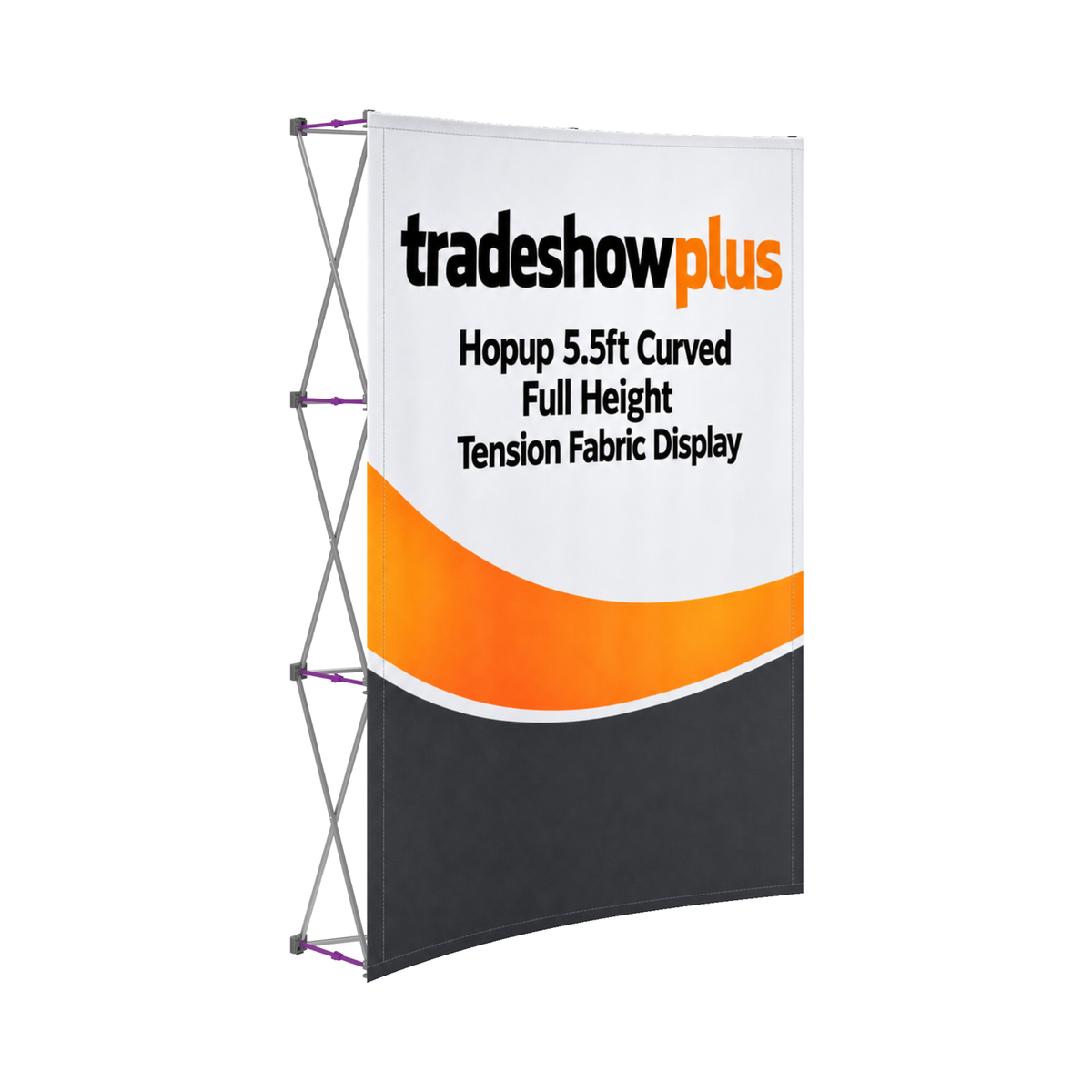 Hopup 5.5ft Curved Full Height Tension Fabric Display