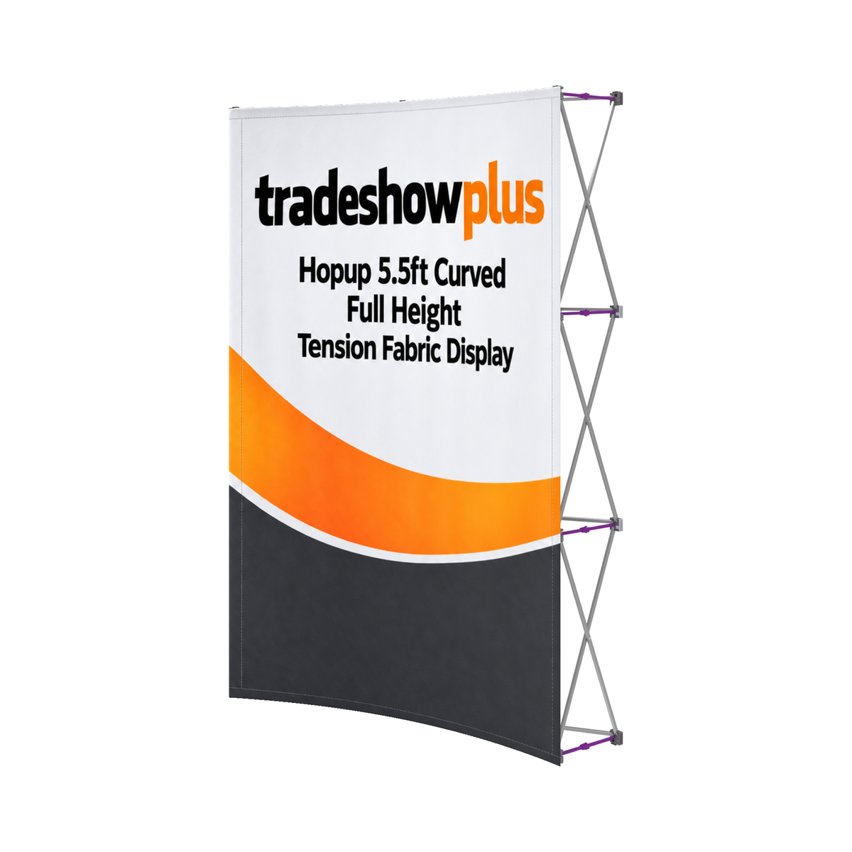 Hopup 5.5ft Curved Full Height Tension Fabric Display