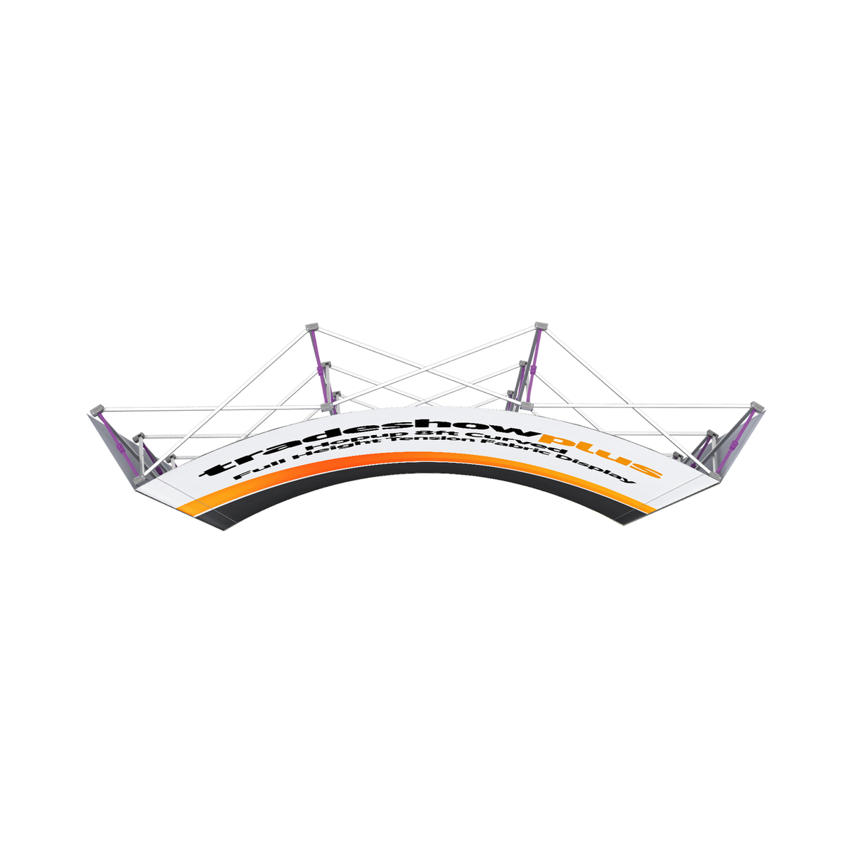 Hopup 8ft Curved Full Height Tension Fabric Display