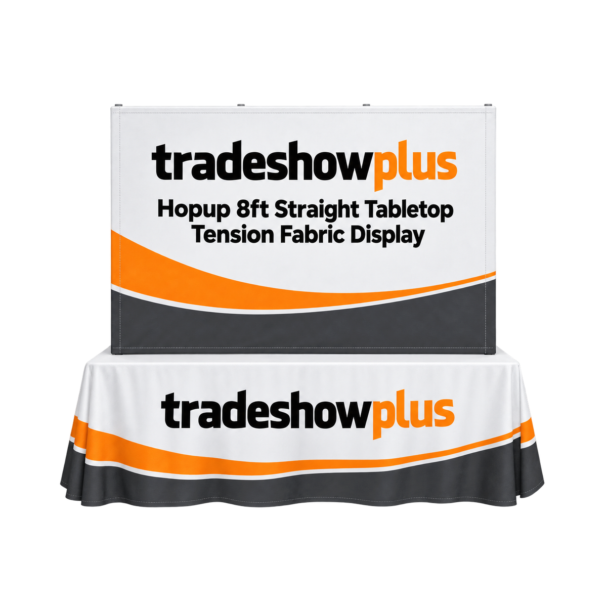 Hopup 8ft Straight Tabletop Tension Fabric Display