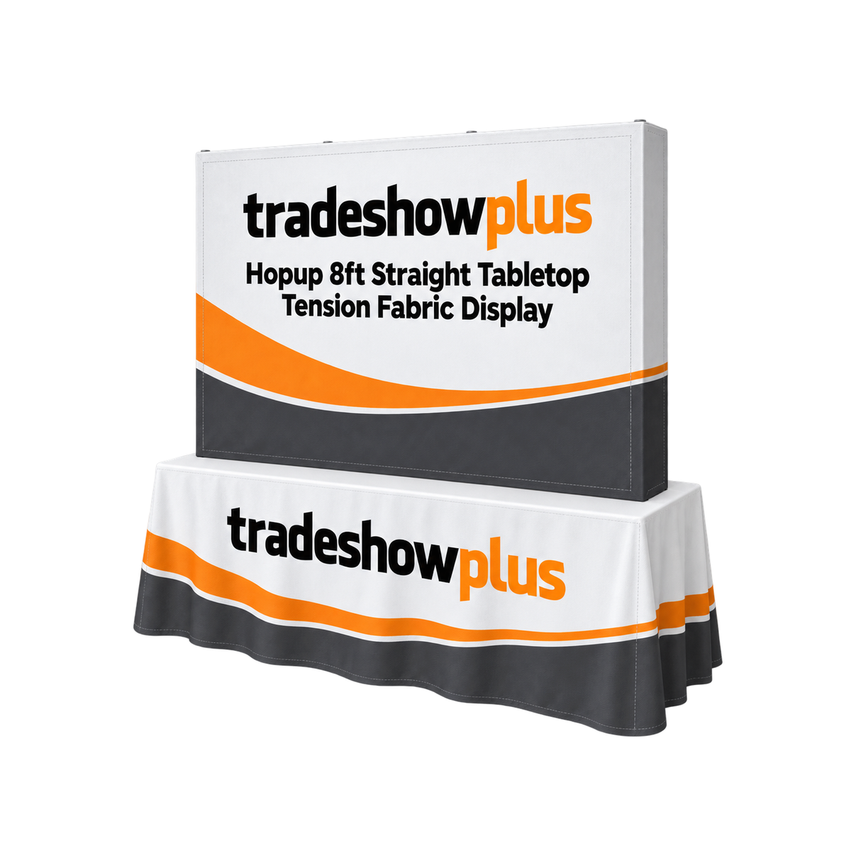 Hopup 8ft Straight Tabletop Tension Fabric Display