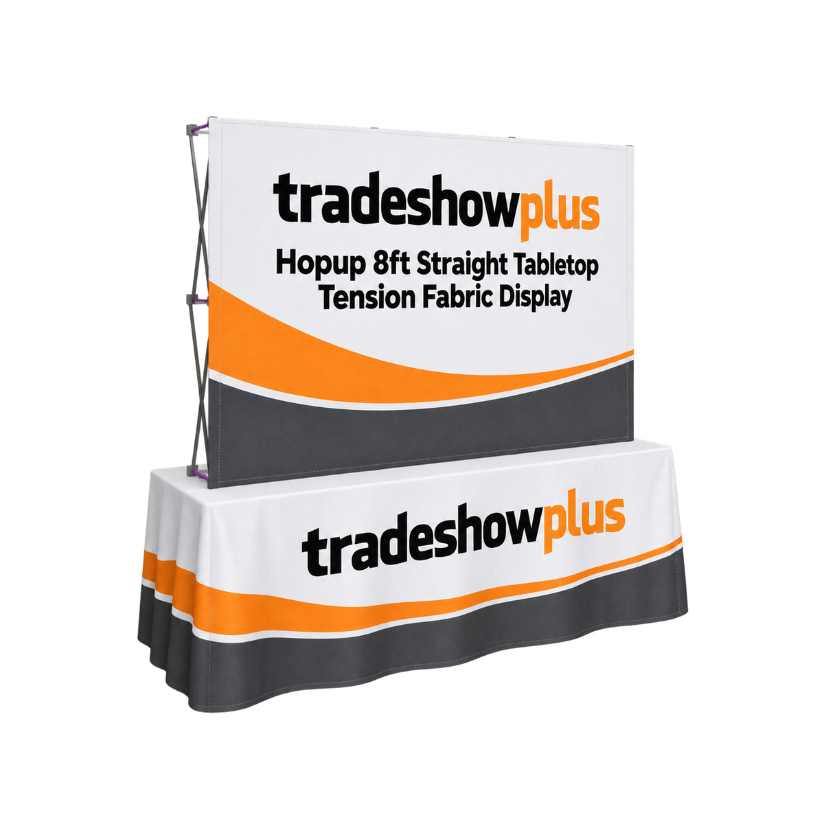 Hopup 8ft Straight Tabletop Tension Fabric Display