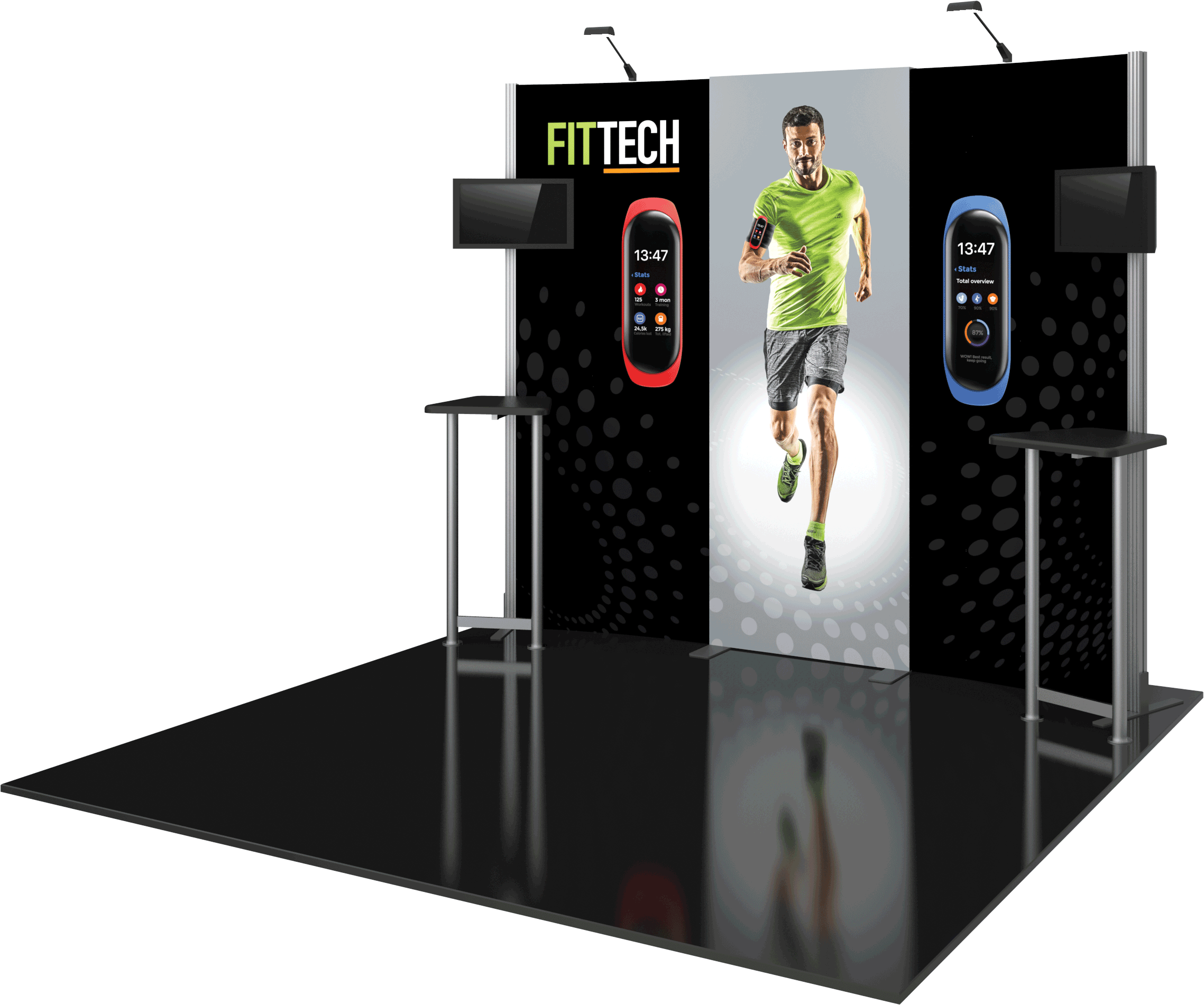 Hybrid Pro 10ft Modular Backwall Kit 01 Replacement Graphics