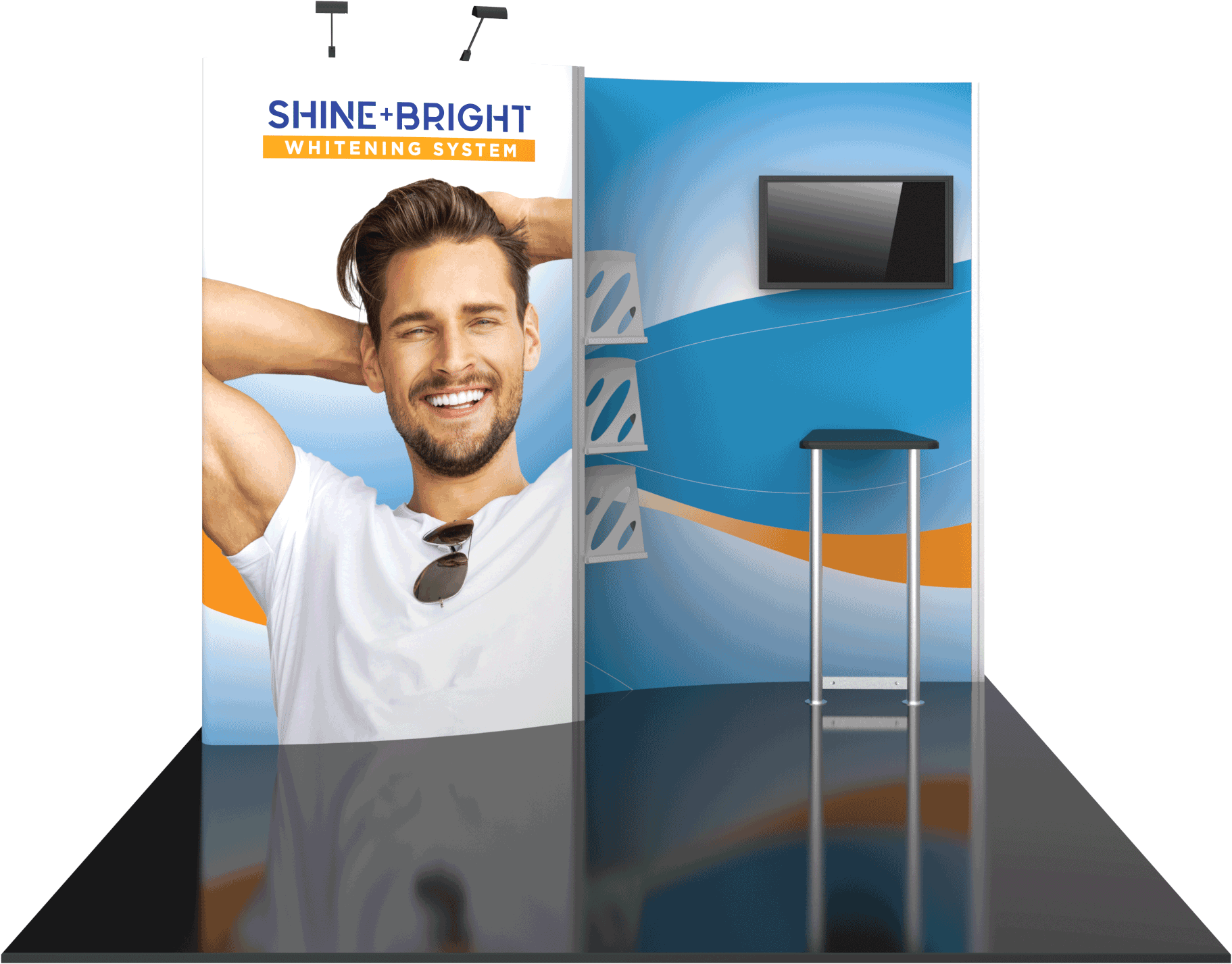 Hybrid Pro 10ft Modular Backwall Kit 02 Replacement Graphics