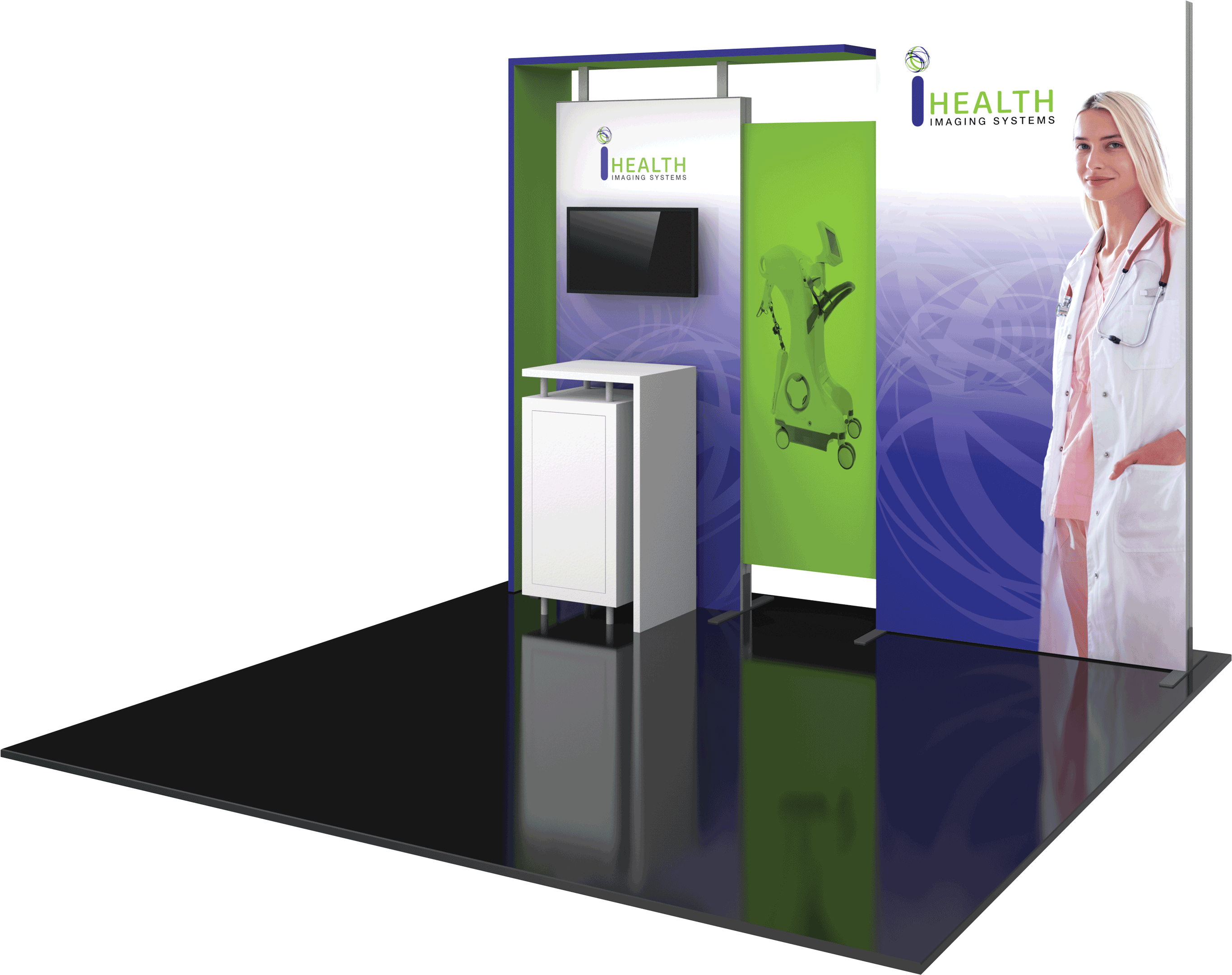 Hybrid Pro 10ft Modular Backwall Kit 03 Replacement Graphics