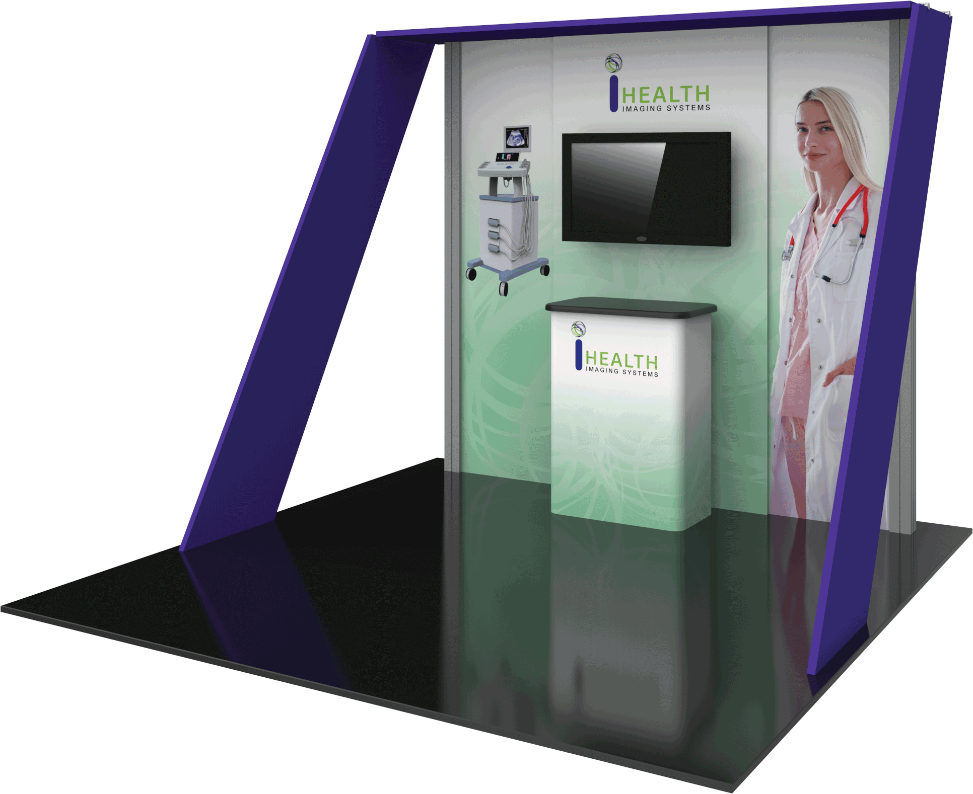 Hybrid Pro 10ft Modular Backwall Kit 07 Replacement Graphics